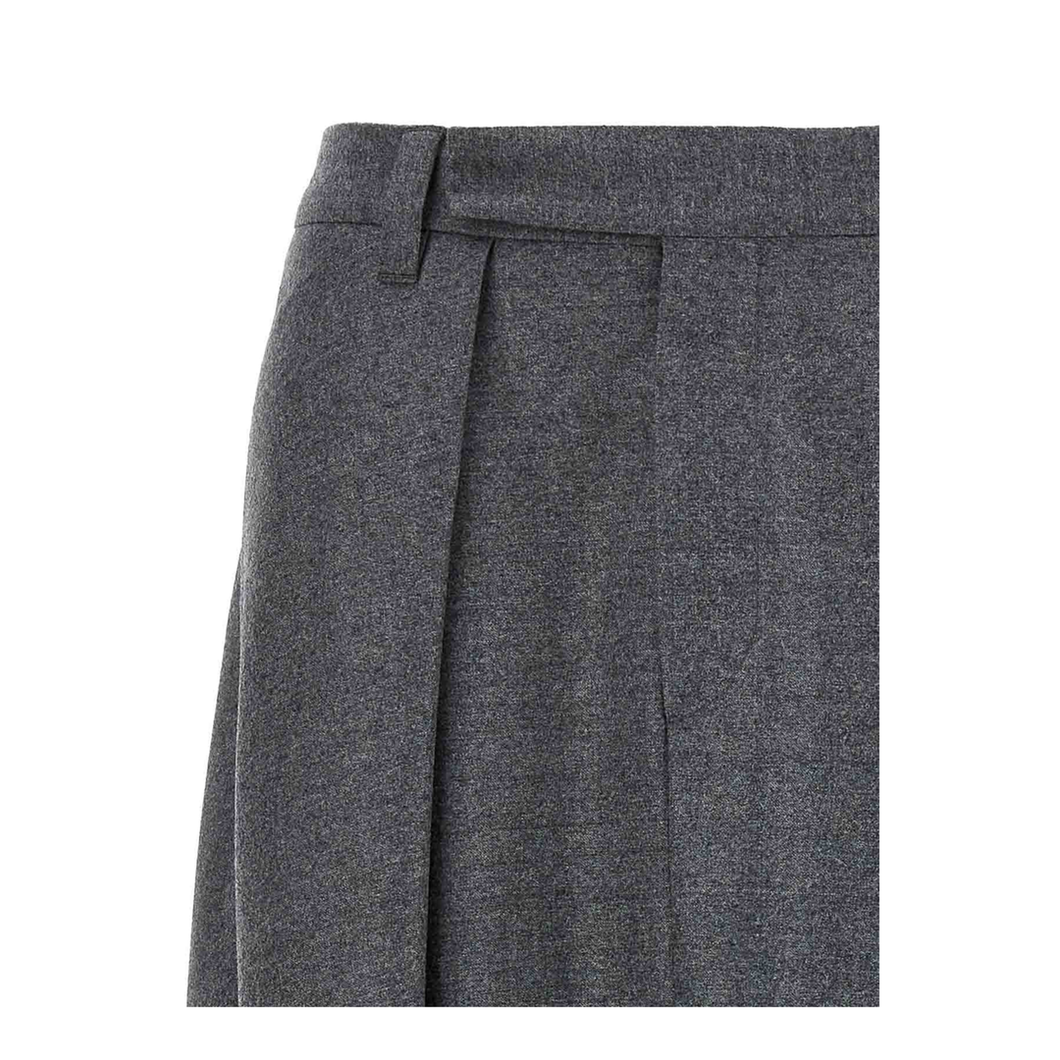 Asymmetrical Wool Skirt