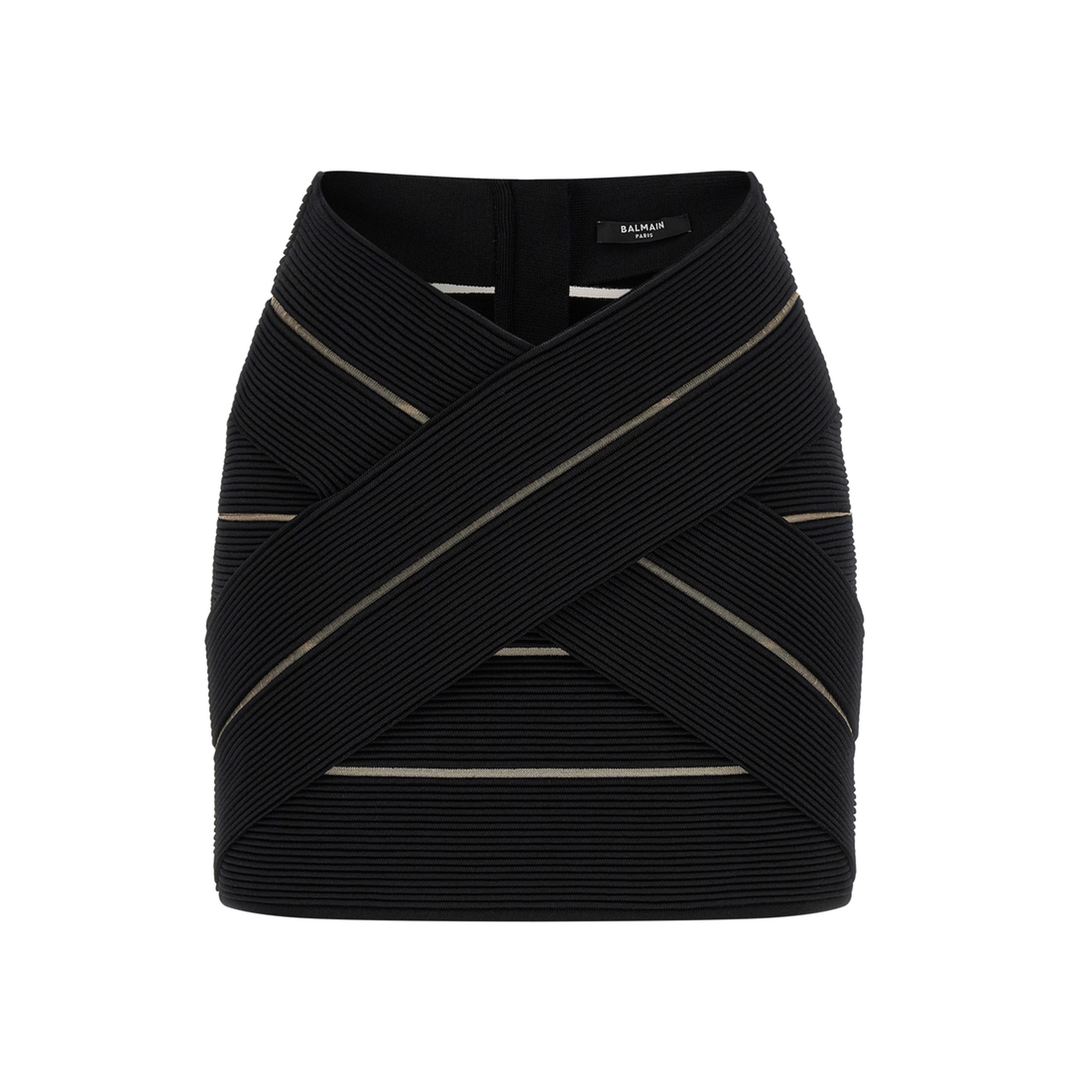 V-Shaped Waist Skirt Black
