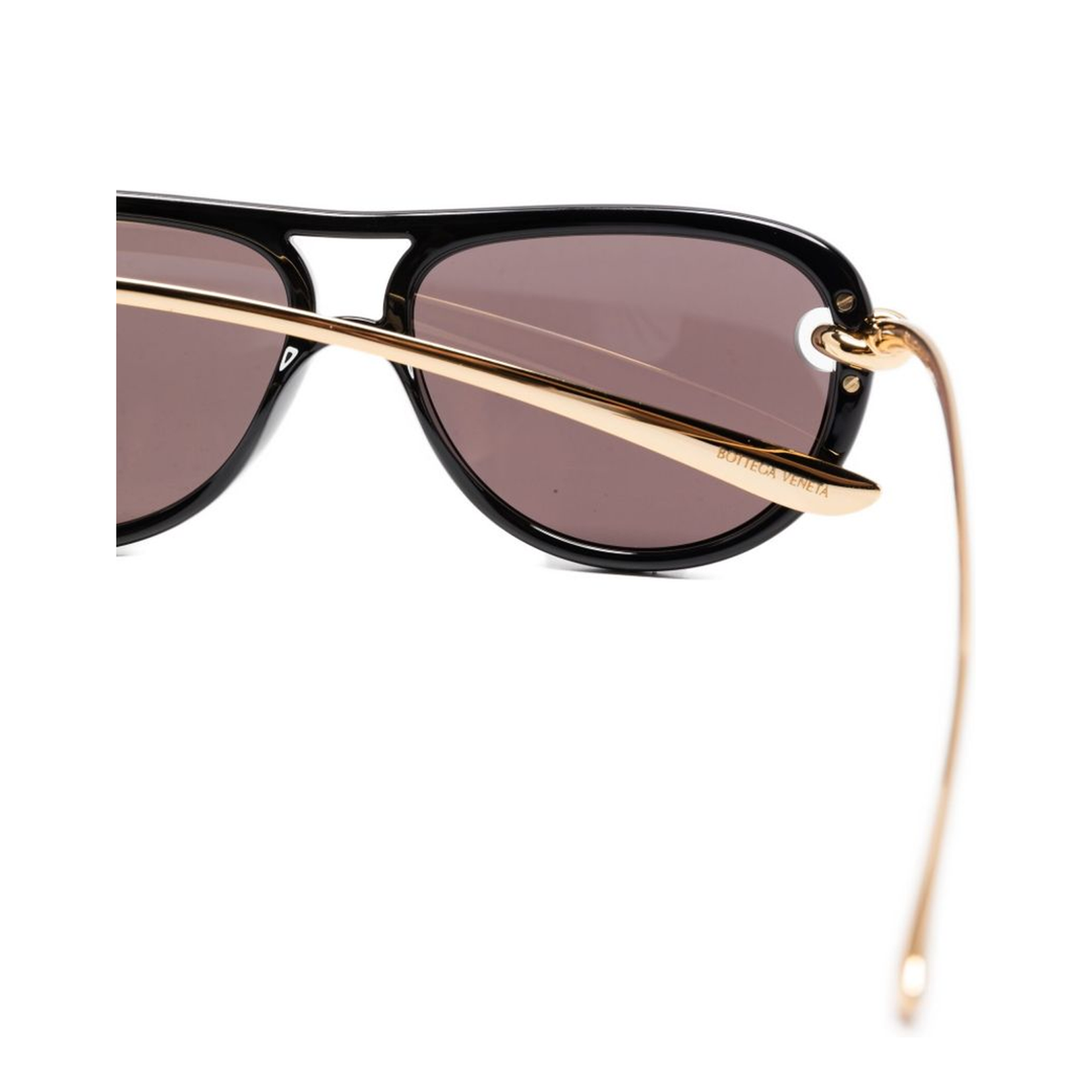 Knot Aviator Sunglasses in Black/Grey