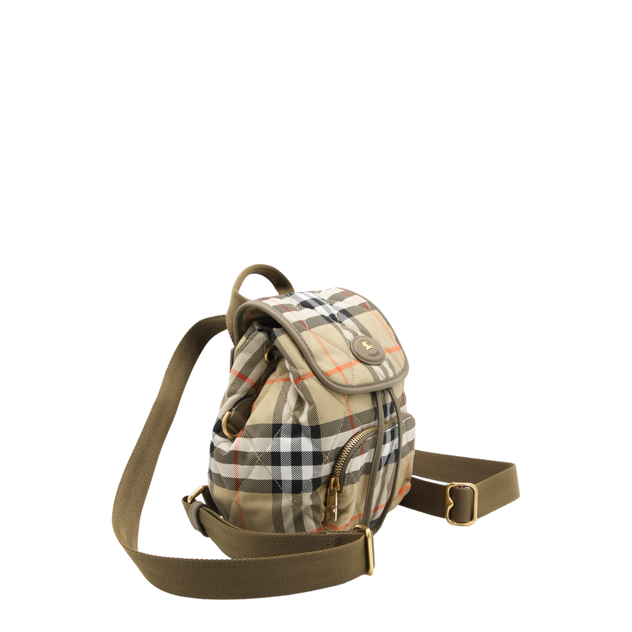 Horseshoe Mini Quilted Polyamide Backpack - Sand Beige
