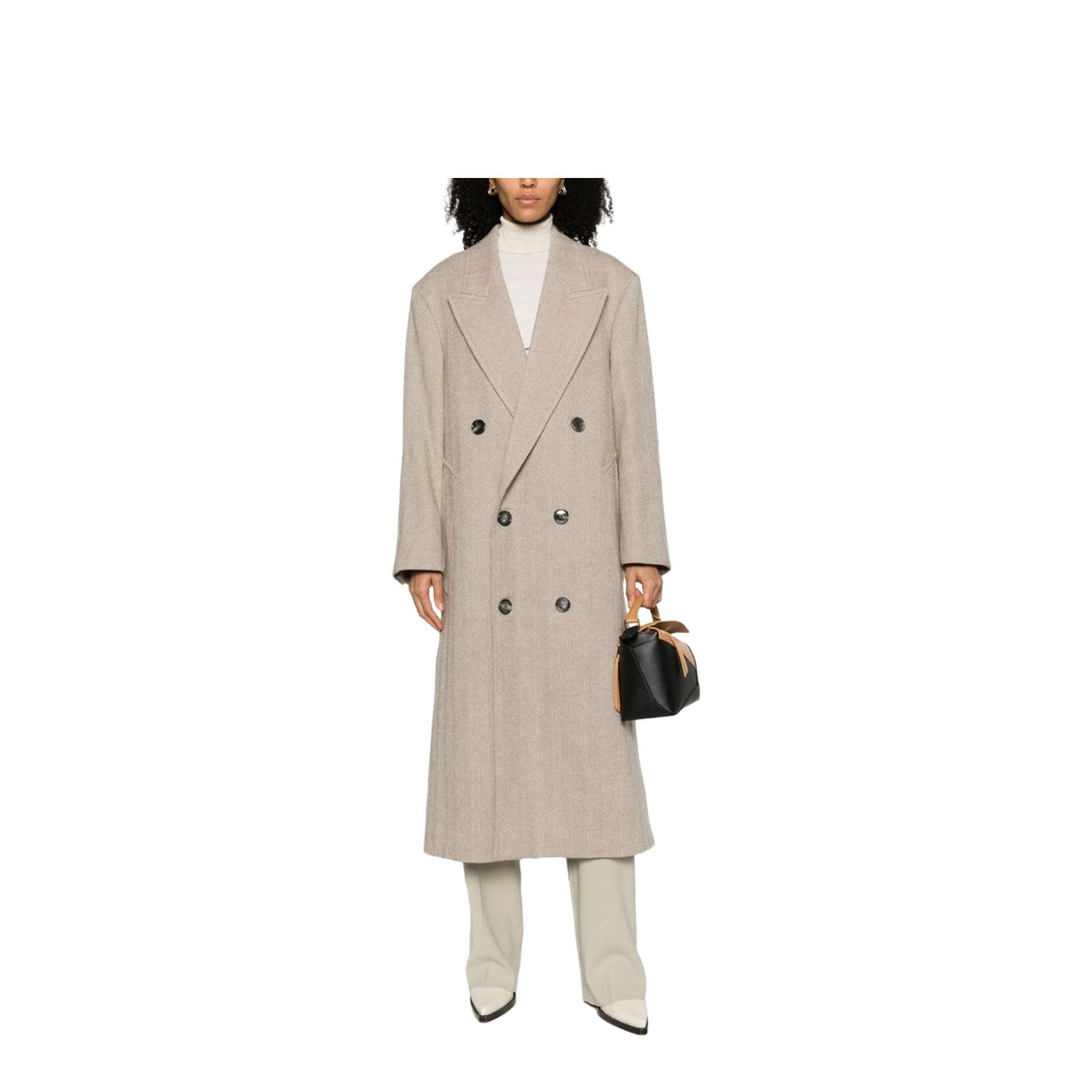 Beige Wool Coat