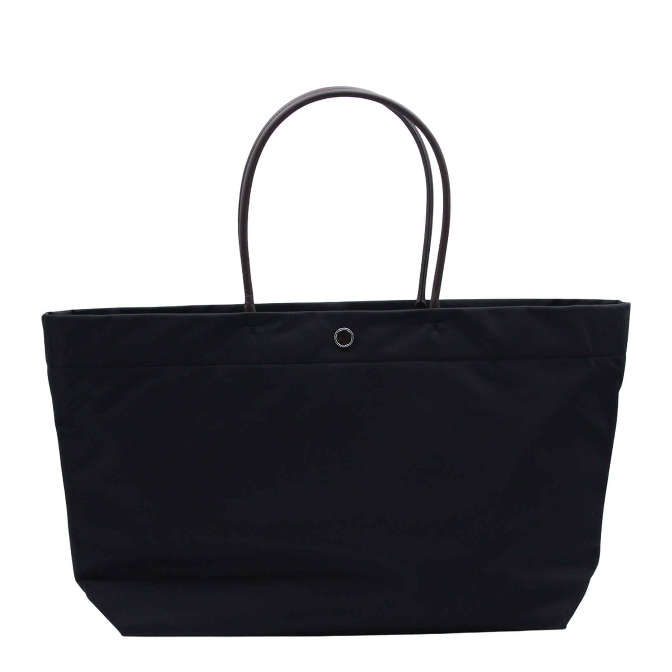 Ella Twist Nylon Shoulder Bag With Maxi Front Logo Patch