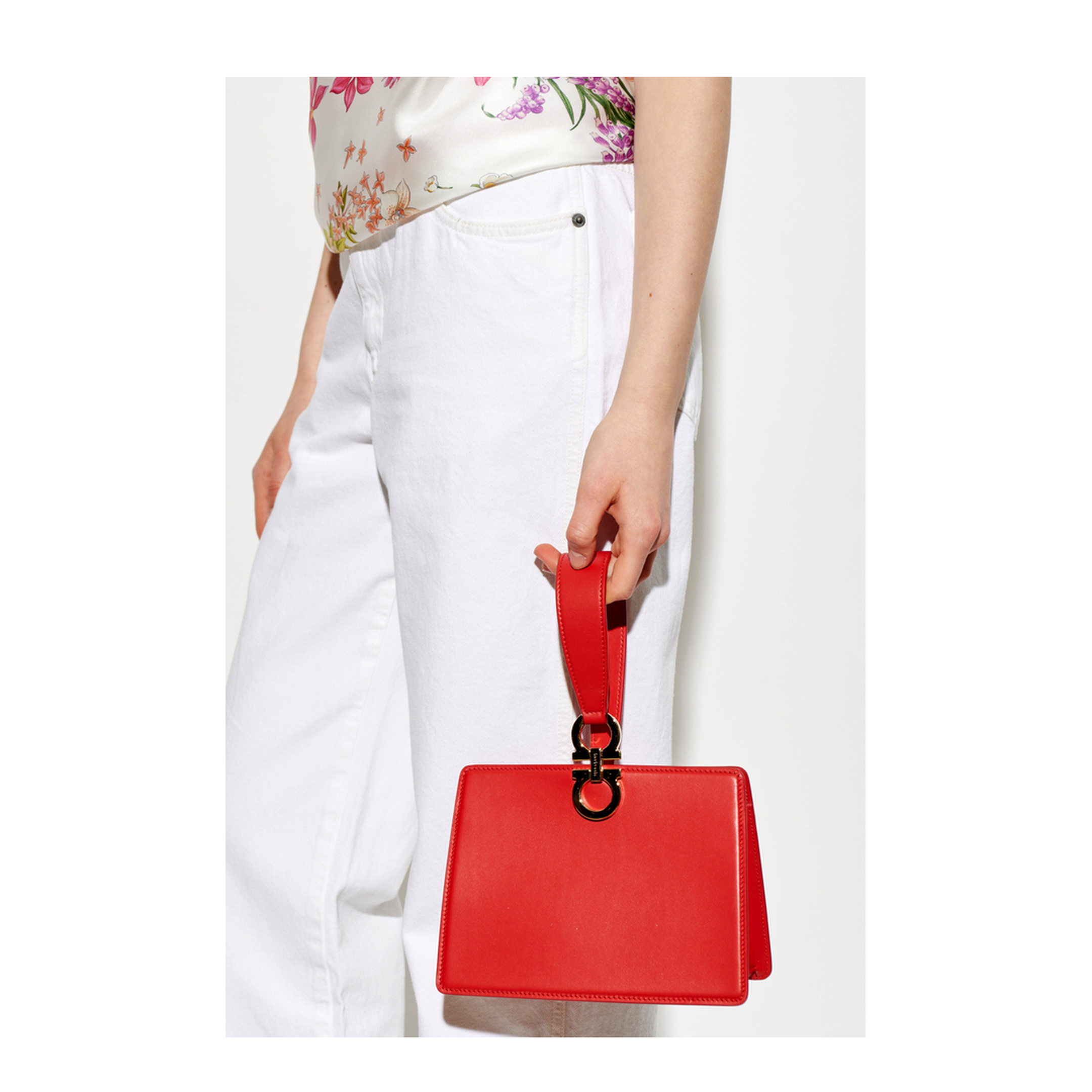 MAYFEYR - Ferragamo - Leather Bag - 220958CLUTCH792850FLAMERED