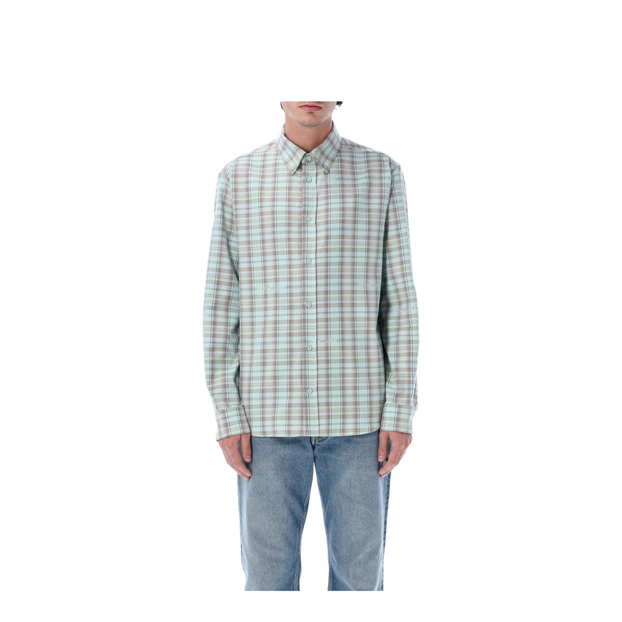 MAYFEYR - Off-White - T-Shirts And Polos Green - OMGE04MS26FAB001330