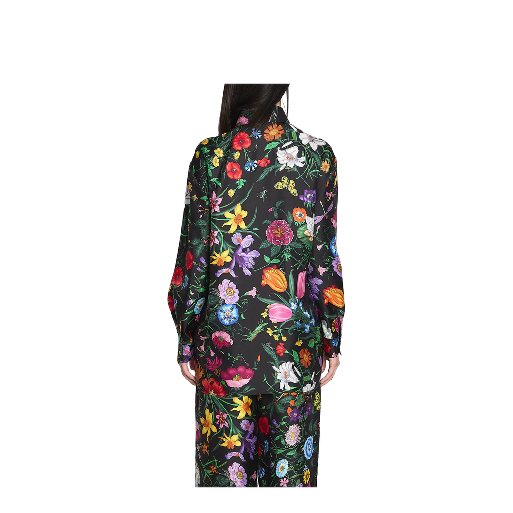 Printed Silk Twill Shirt