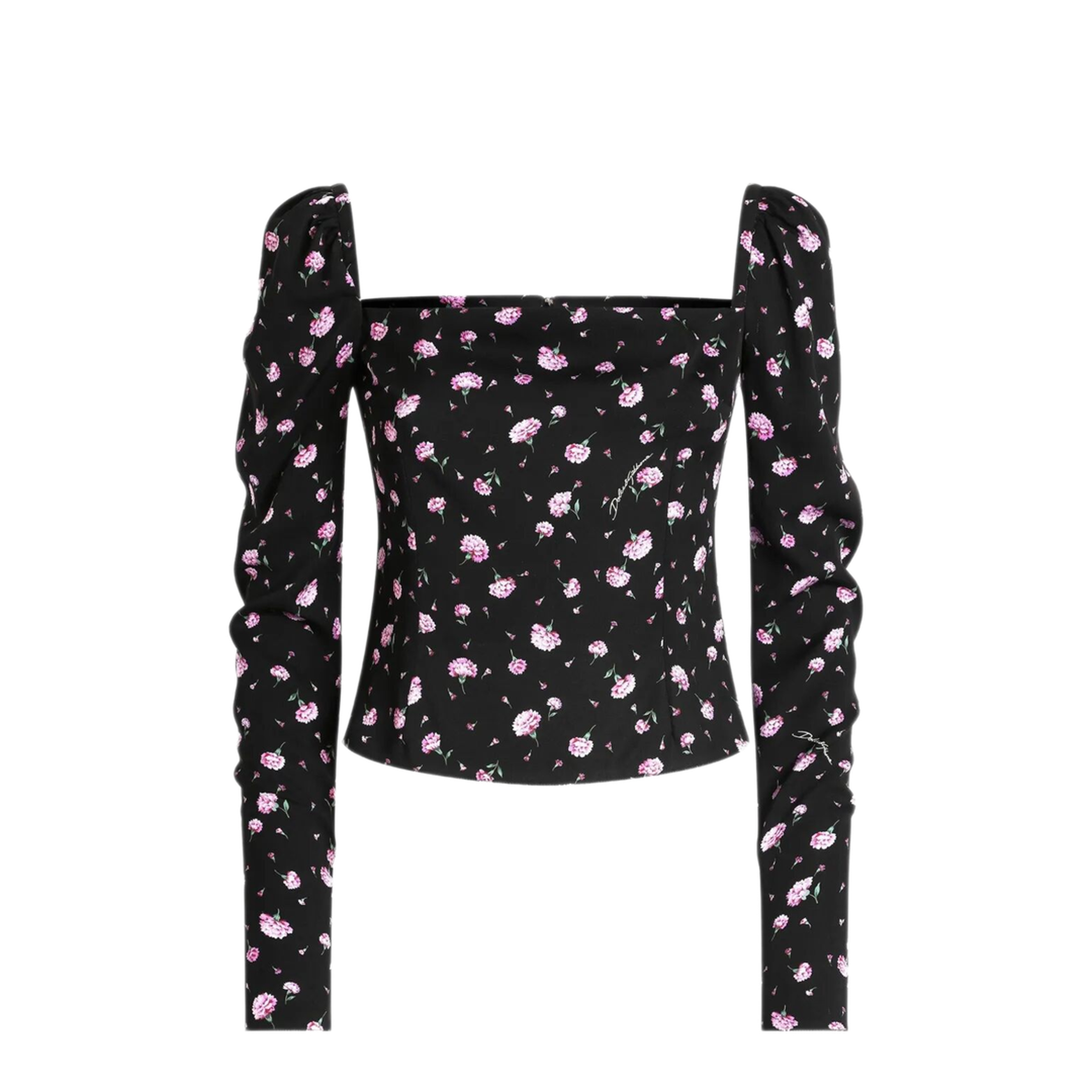 MAYFEYR - Dolce & Gabbana - Carnations-Print Silk Top - F7BH8TFSA8MHN5XX
