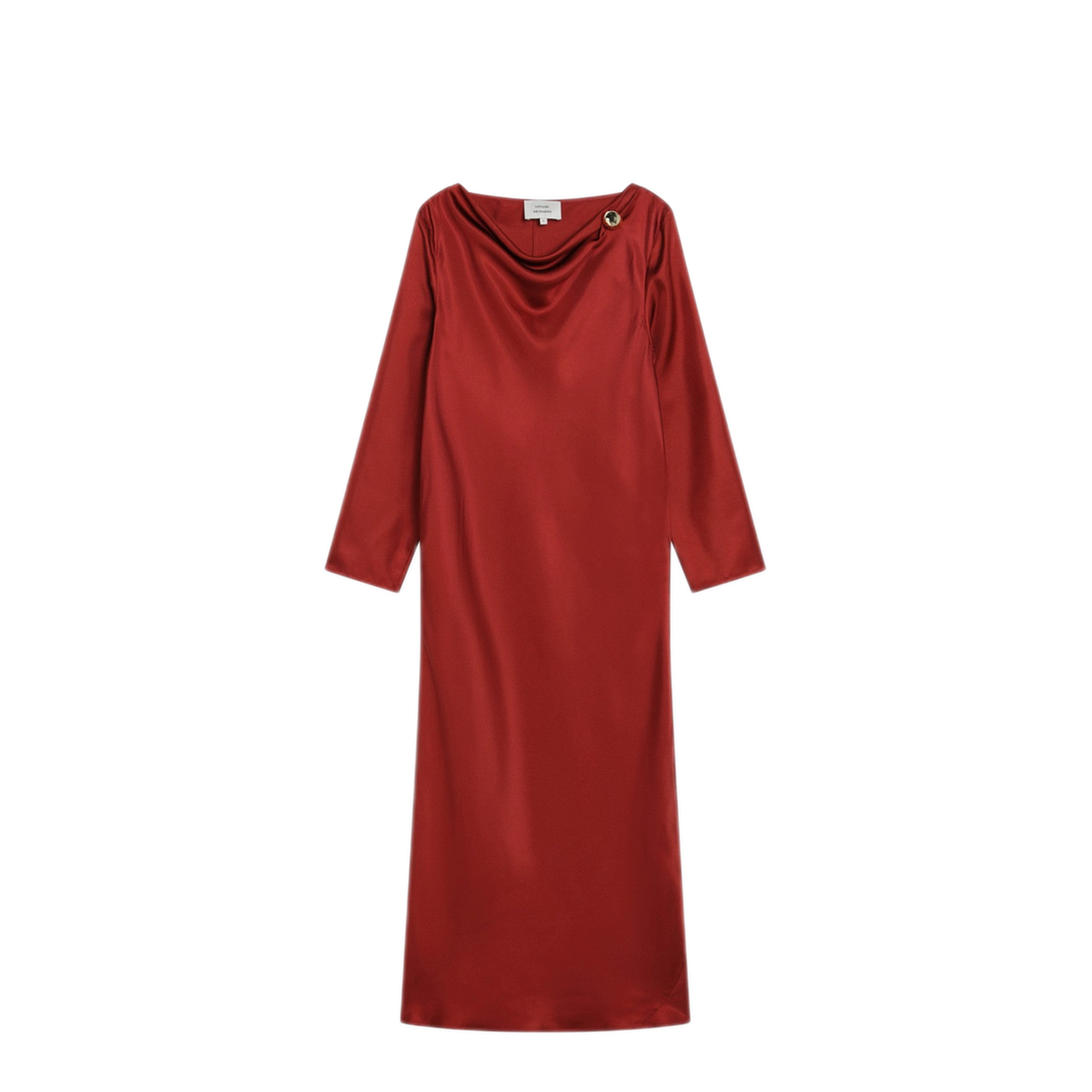 MAYFEYR - Loulou Studio - Zoya Dress In Red Silk Twill - ZOYASIRE