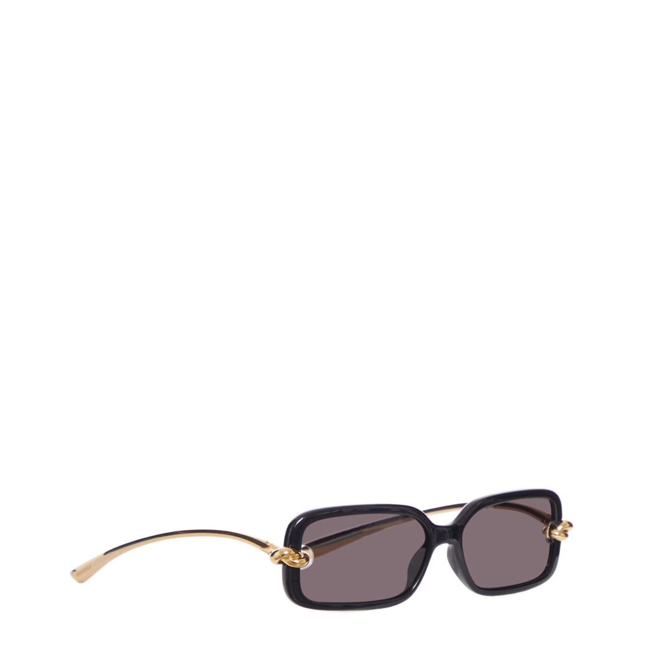 MAYFEYR - Bottega Veneta - Knot Rectangular Sunglasses In Black/Grey - 861357VBL801280