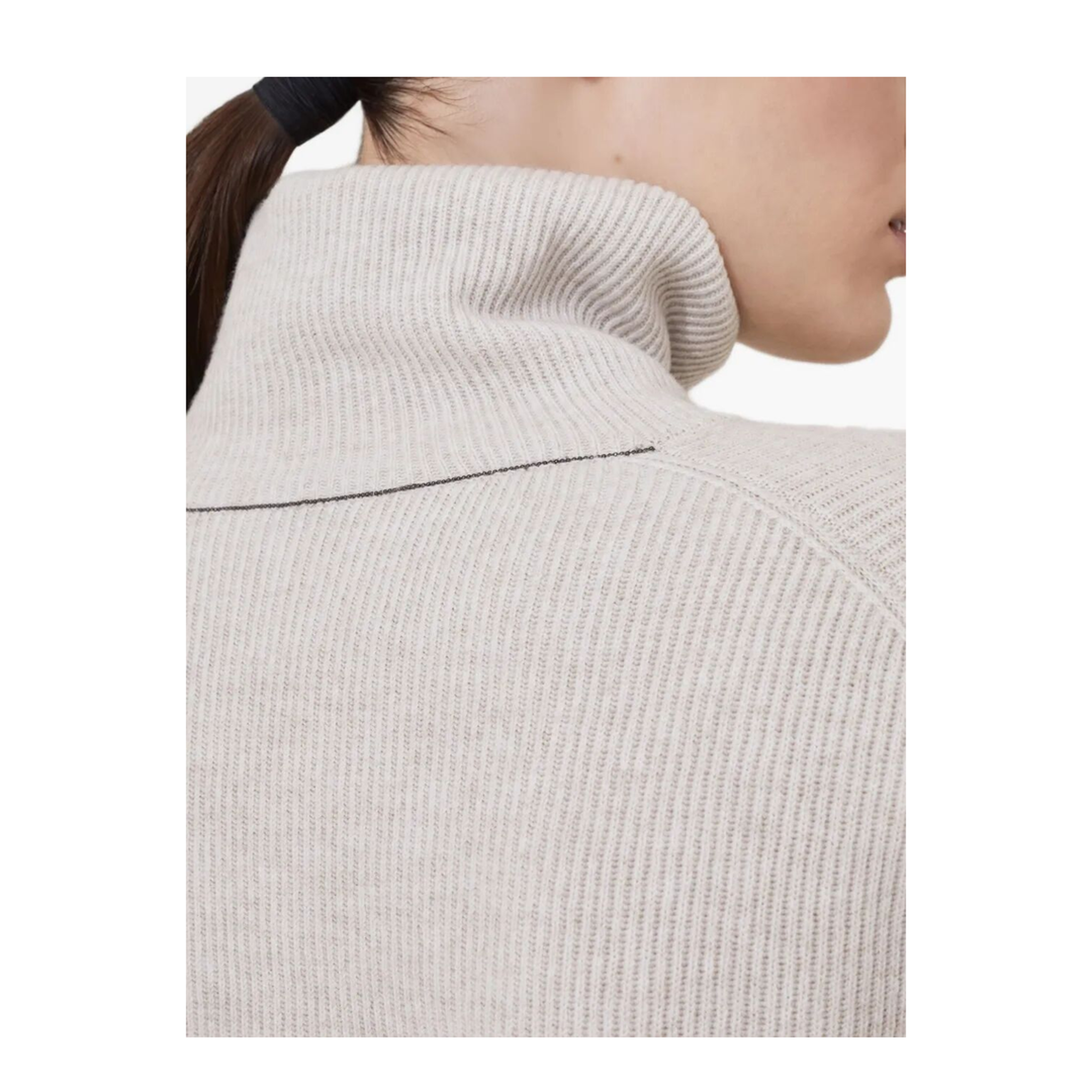 MAYFEYR - Brunello Cucinelli - Cashmere Blend English Ribbed Turtleneck Sweater - M16129313