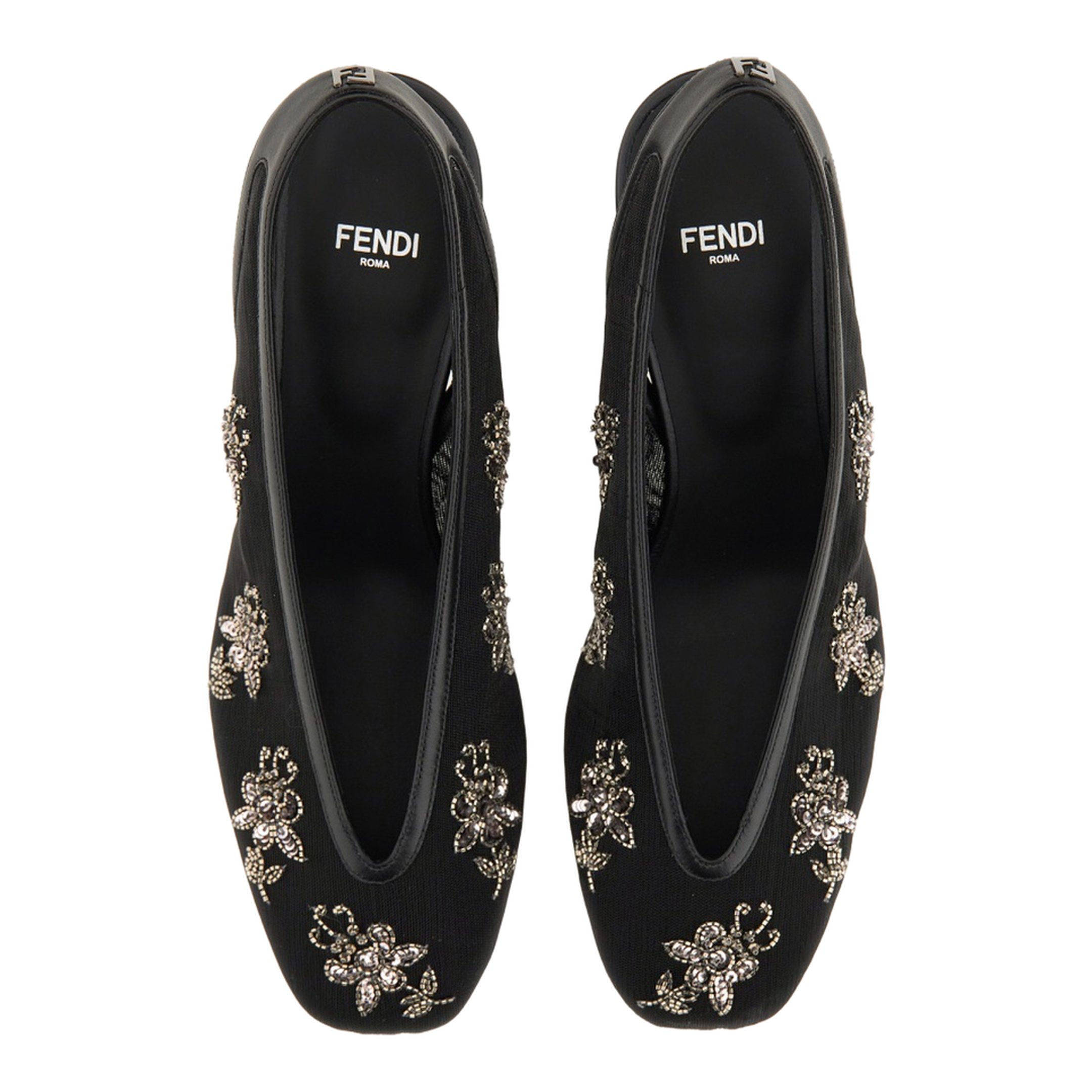 Slingback with Embroidery