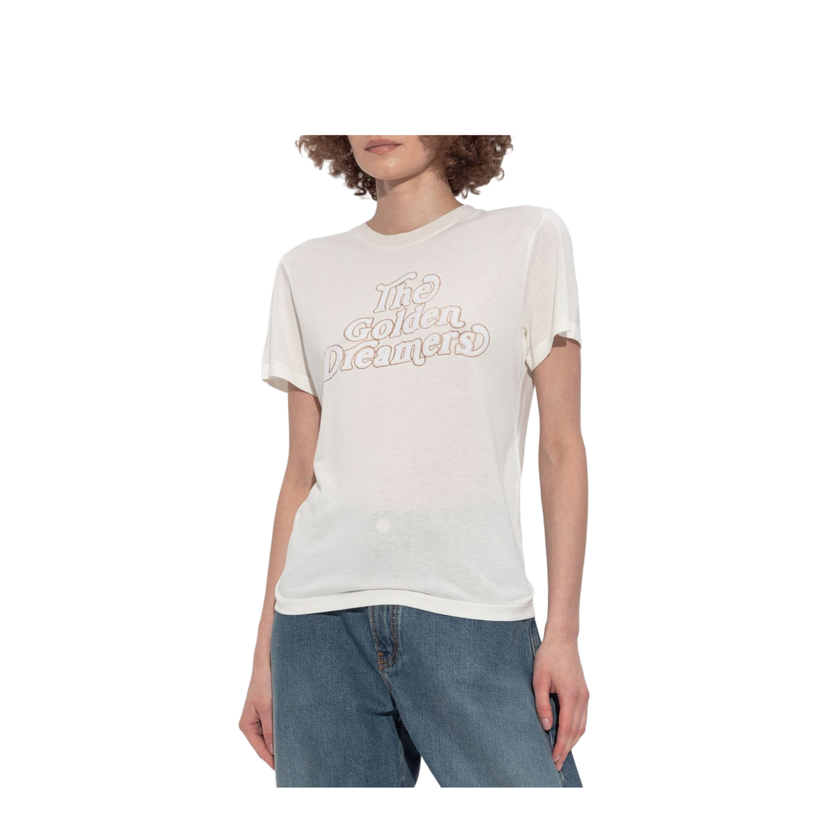 White T-Shirt with Print on the Front