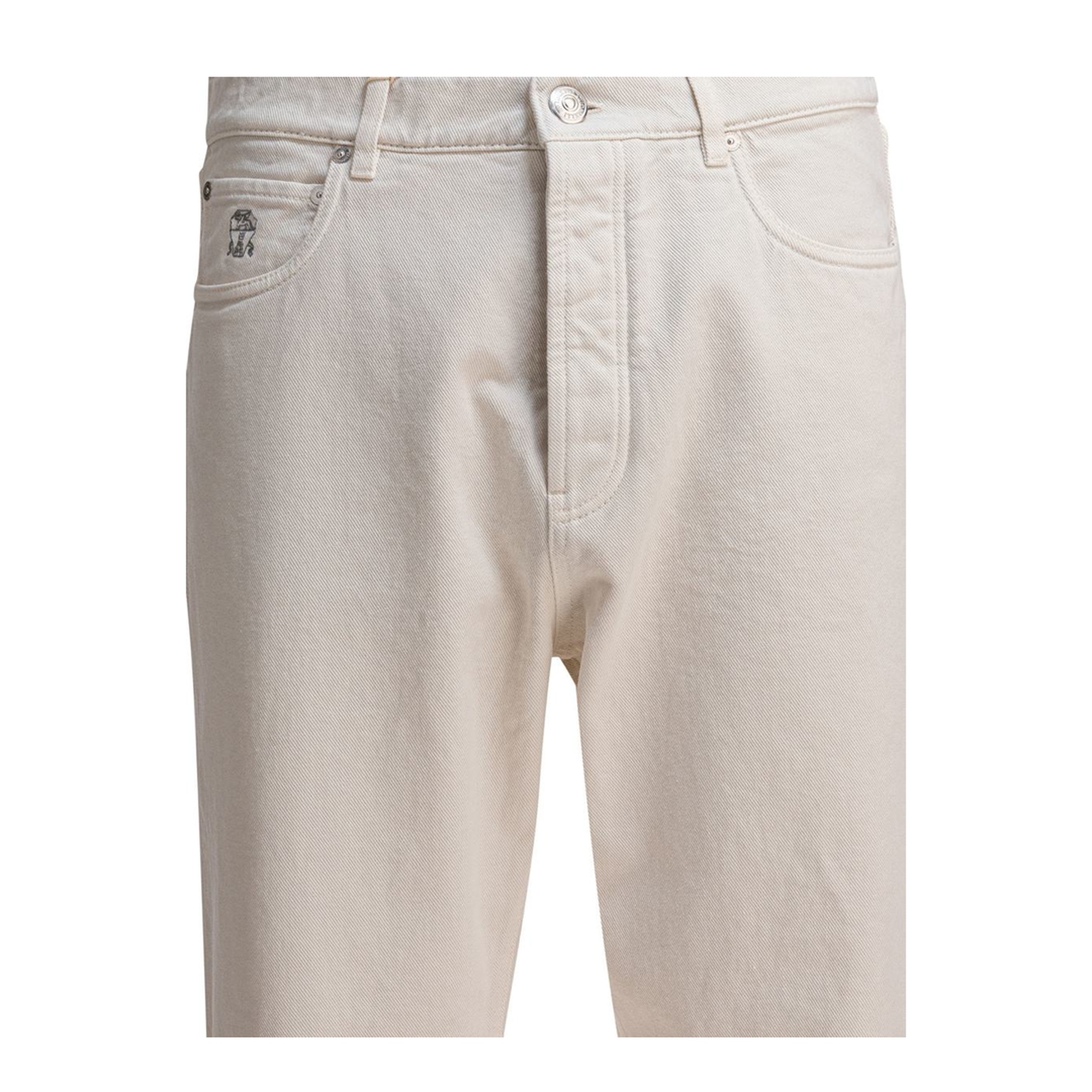 Slim Fit Pants White