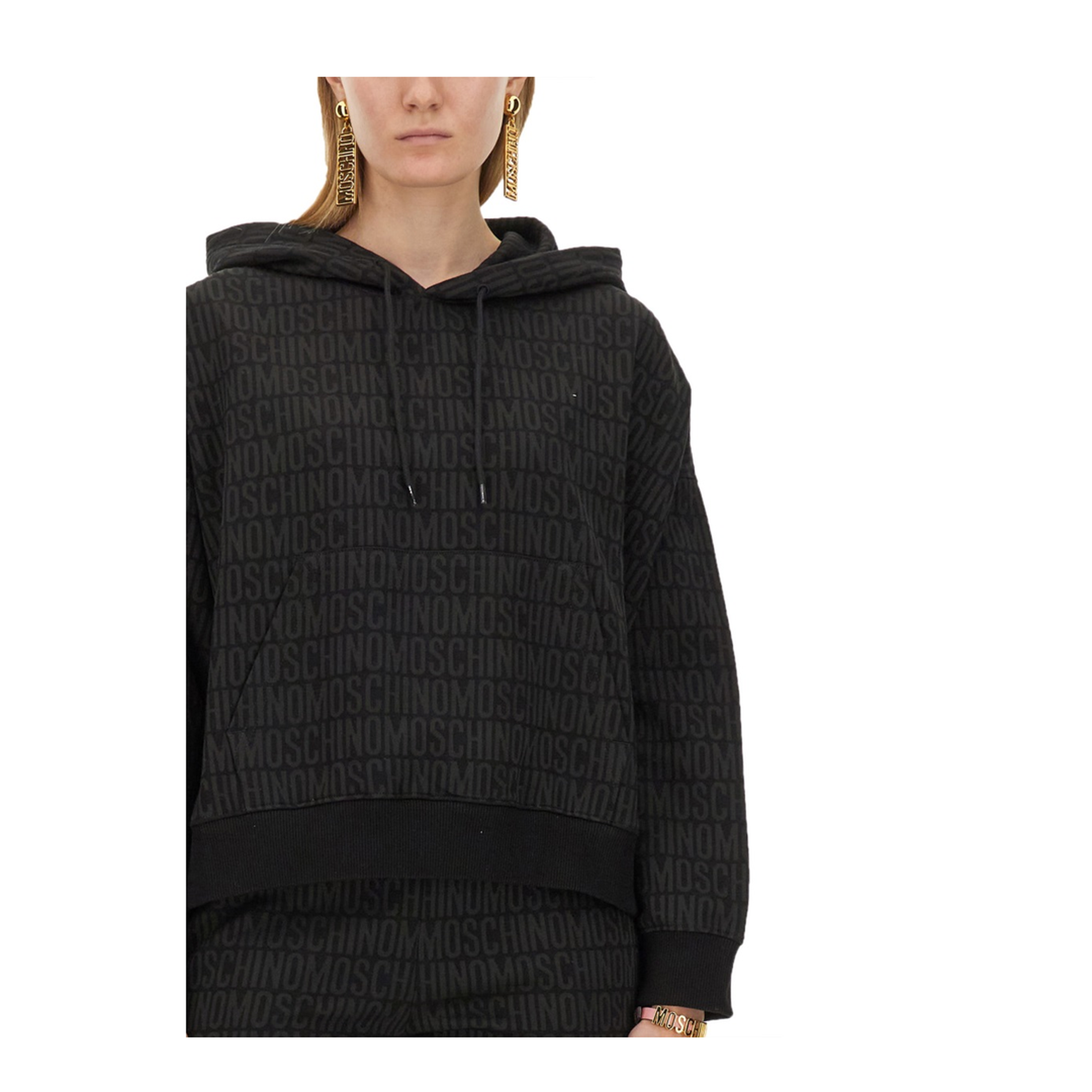 Sweatshirt with All Over Logo