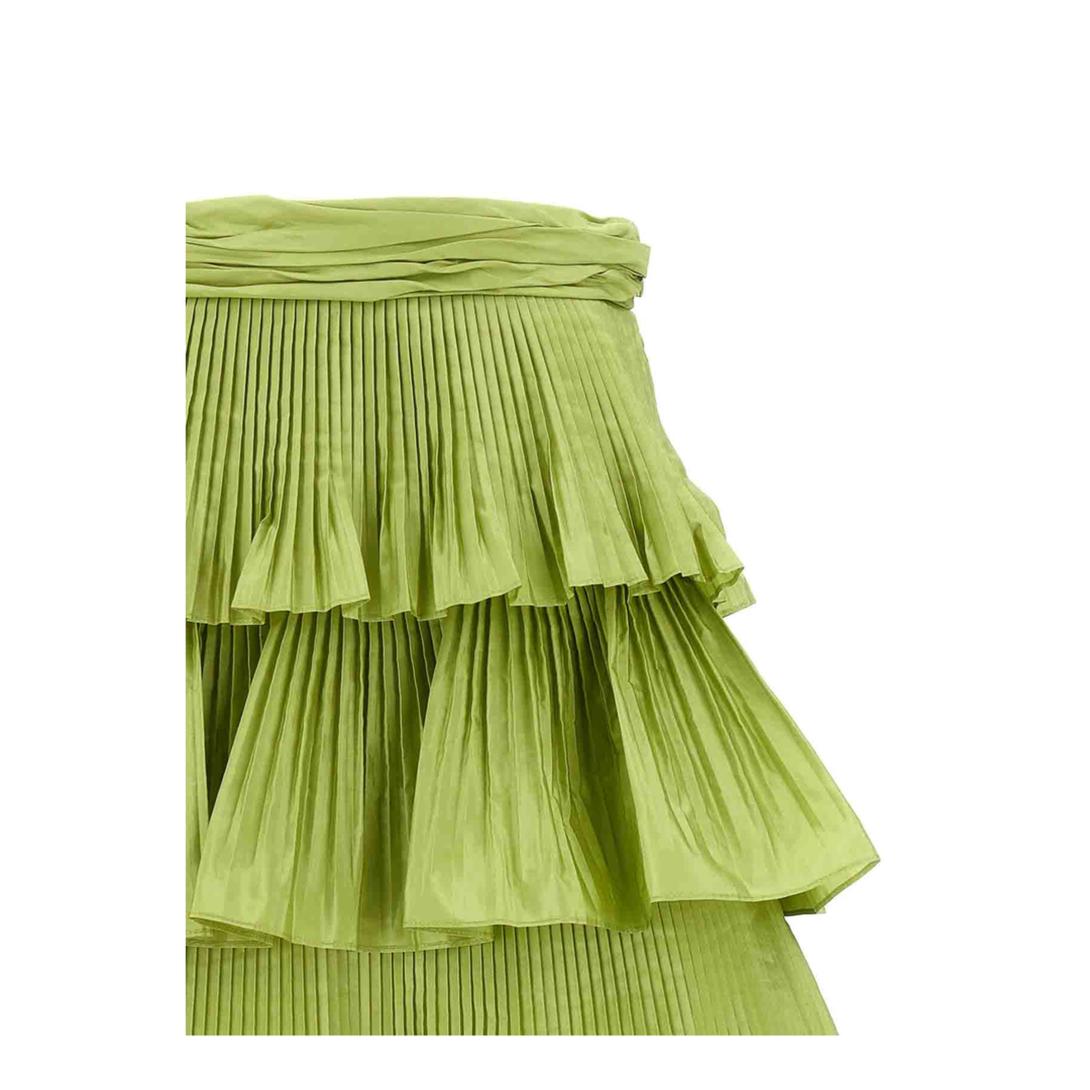 Taffetà Mini Skirt Green
