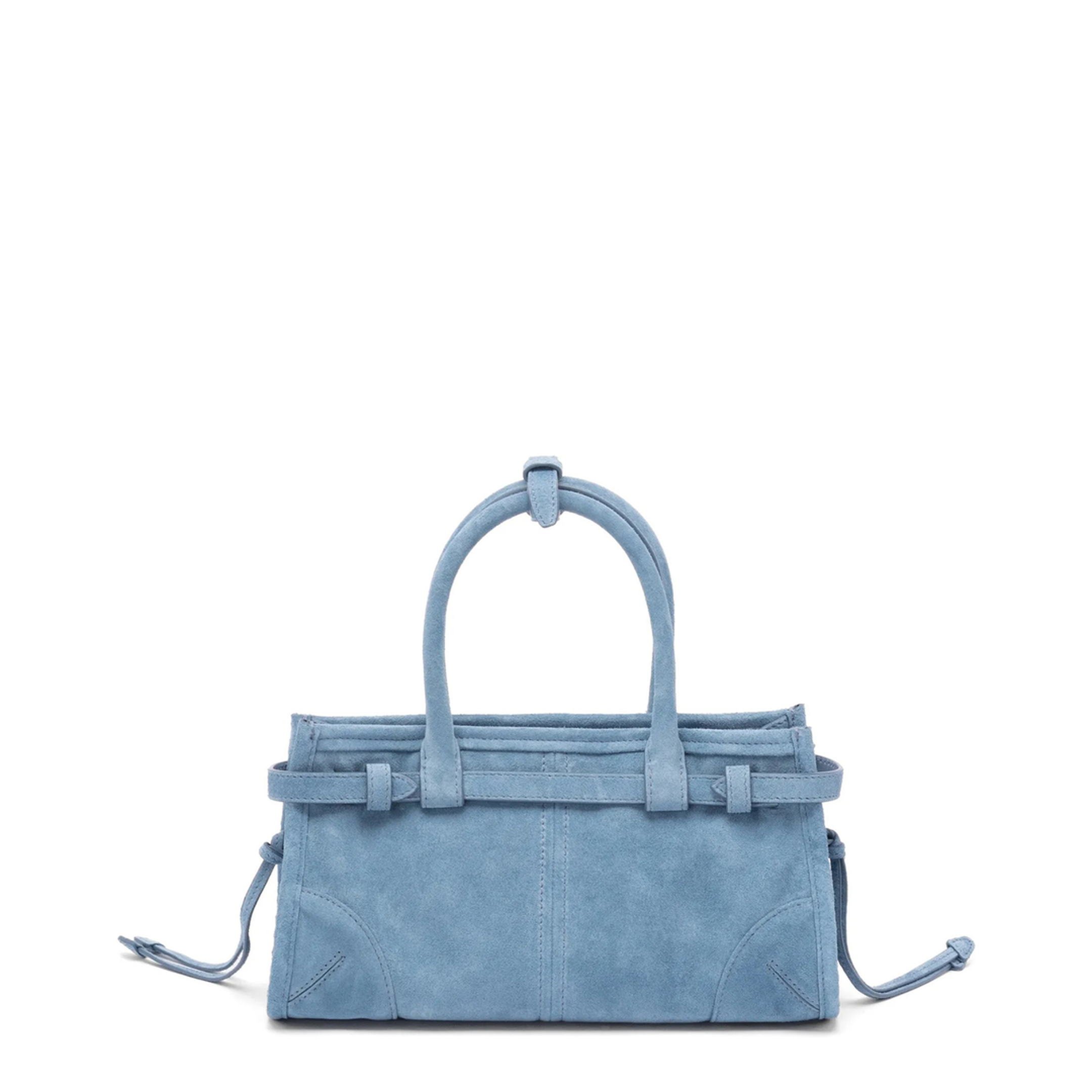 Bonnie Mini Leather Handbag - Light Blue