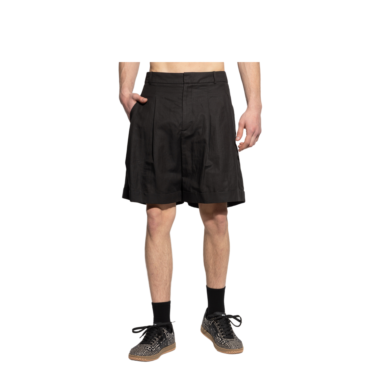 Pleated Shorts