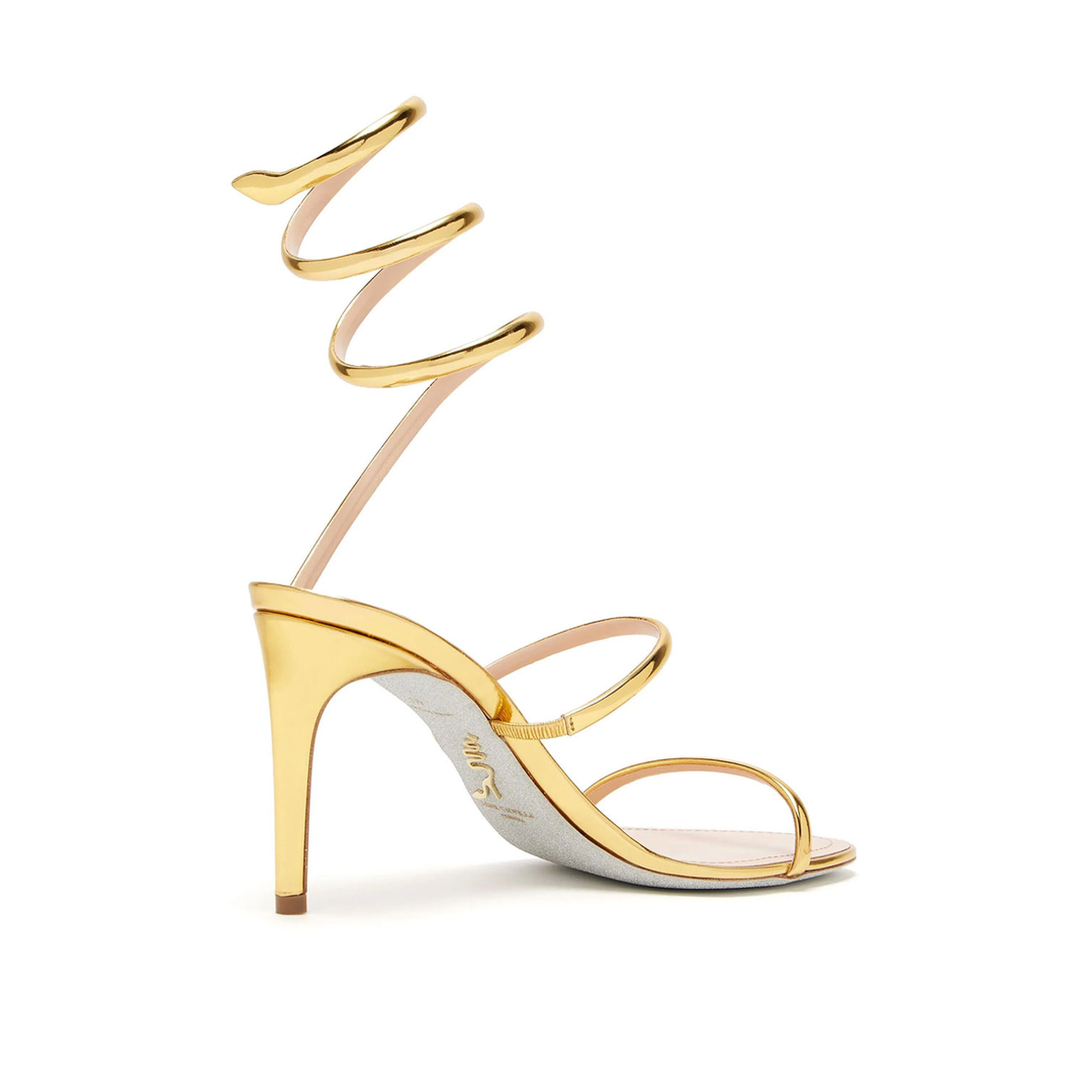 MAYFEYR - Rene Caovilla - Metallic Gold Cleo 80 Sandals - C123510800001L018DARK