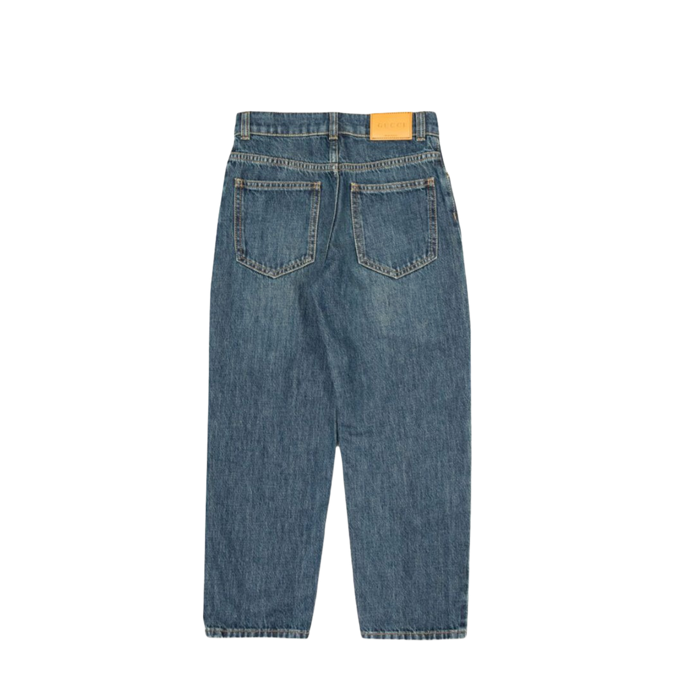 Ju Pants Eco Washed Denim Dark Blue Mix