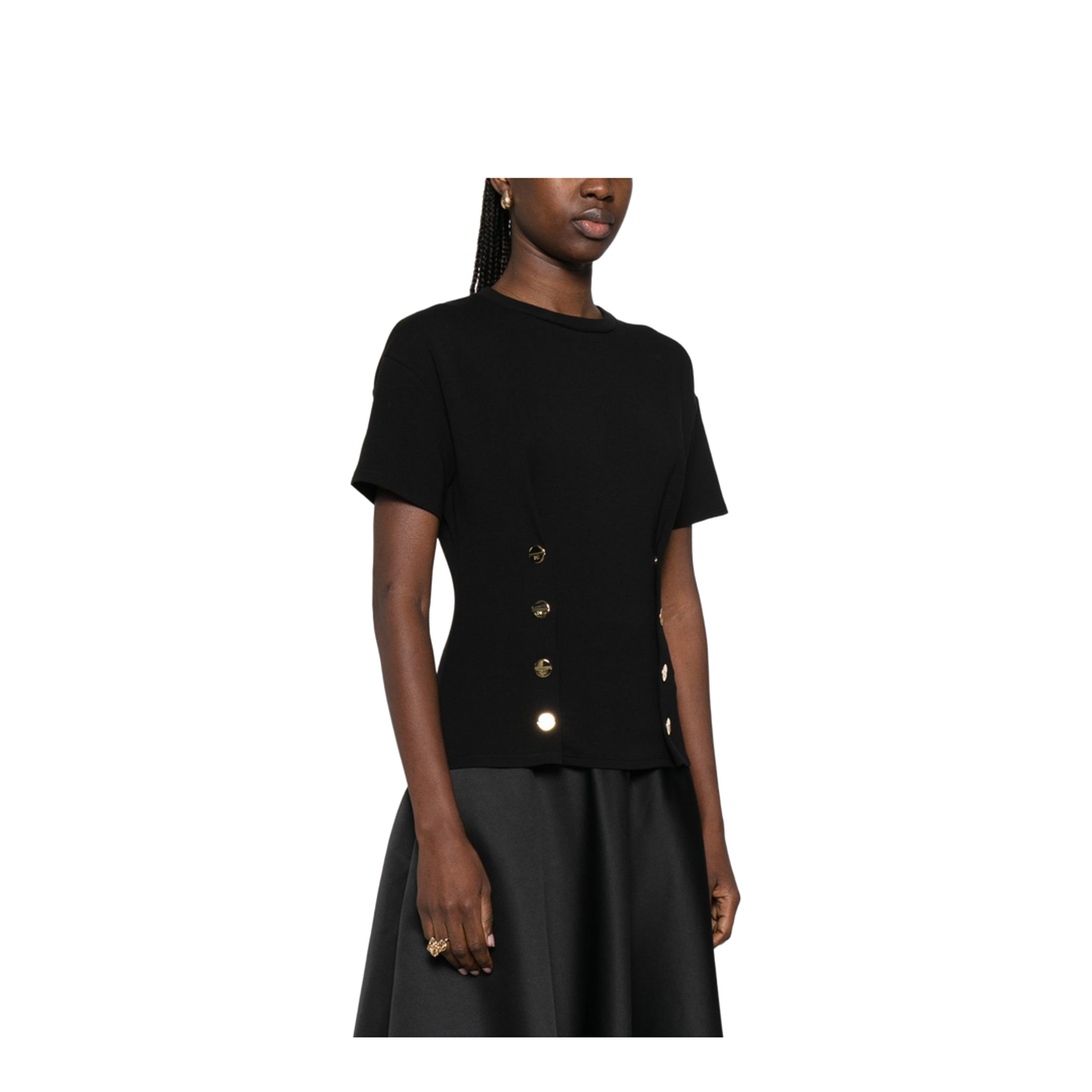 MAYFEYR - Elisabetta Franchi - T-Shirts And Polos Black - MA00461E2110