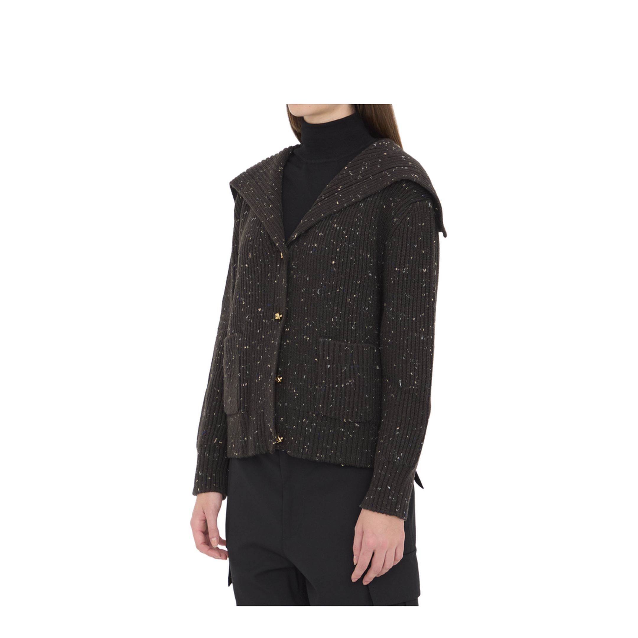MAYFEYR - Bottega Veneta - English Rib Wool Cardigan - 838107V5LV02113