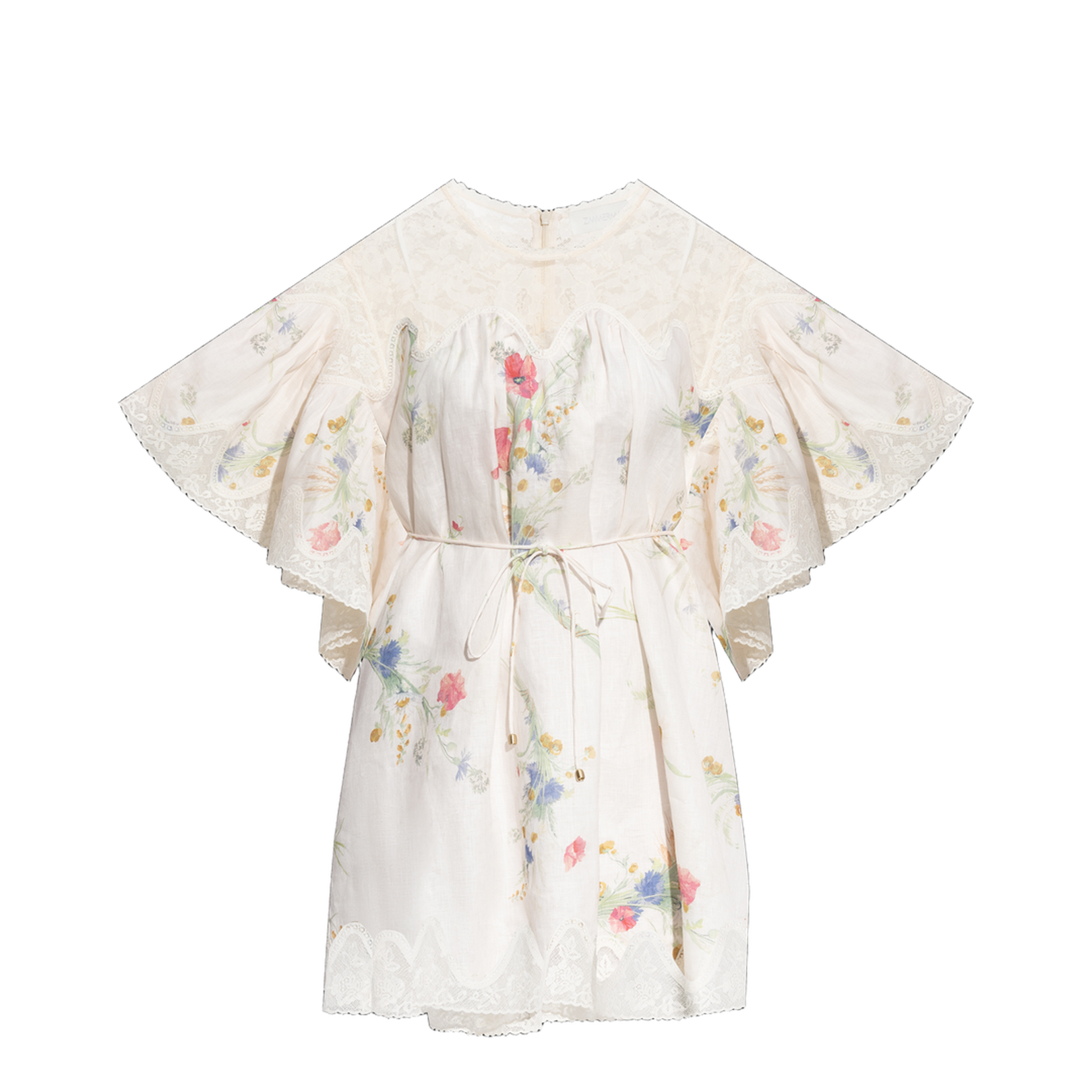 Oversize Dress with Floral Motif