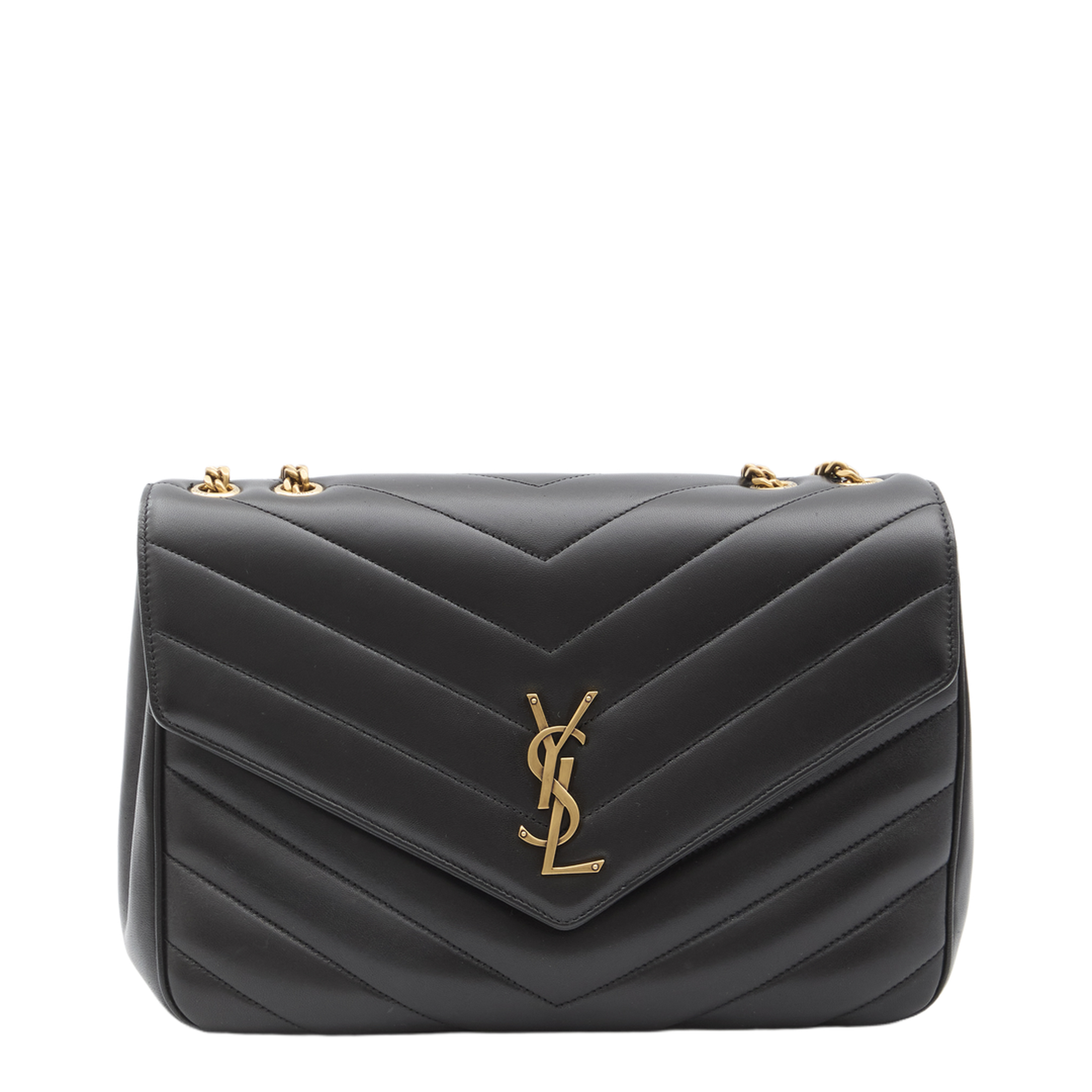 LOULOU Large in Matelassé Lambskin