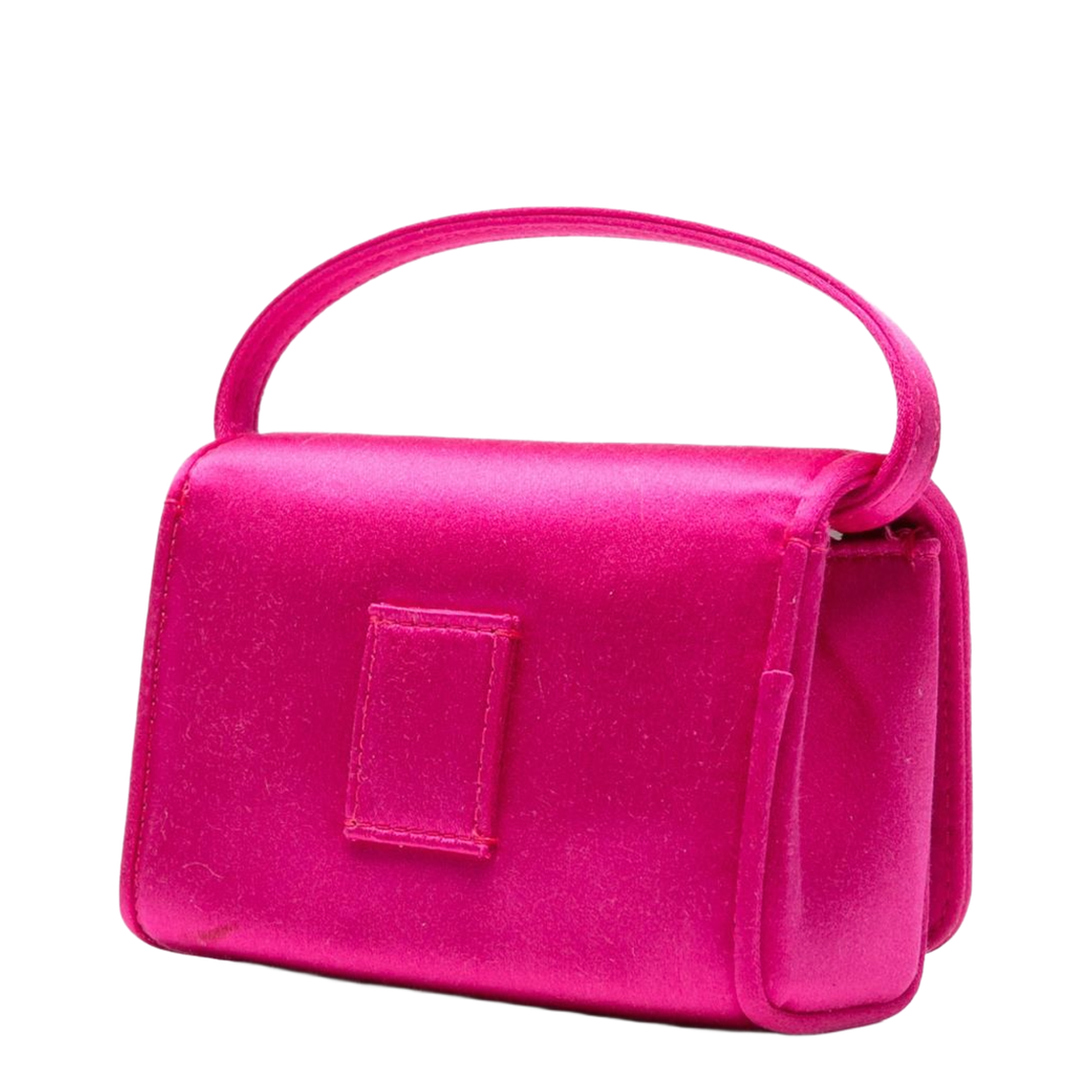 Crystal Mini Leather Shoulder Bag - Pink