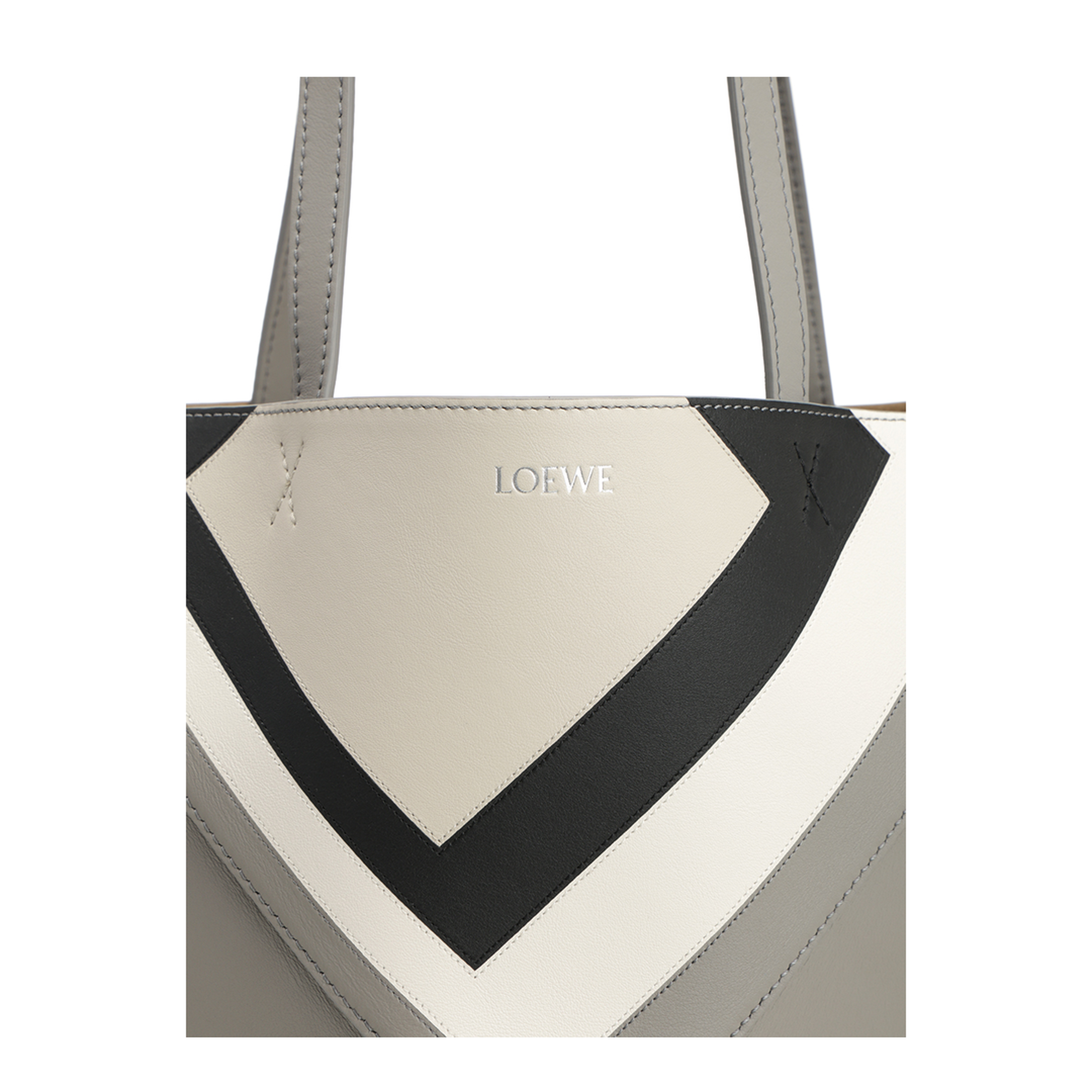 Medium Puzzle Fold Tote in Nappa Calfskin Multicolor