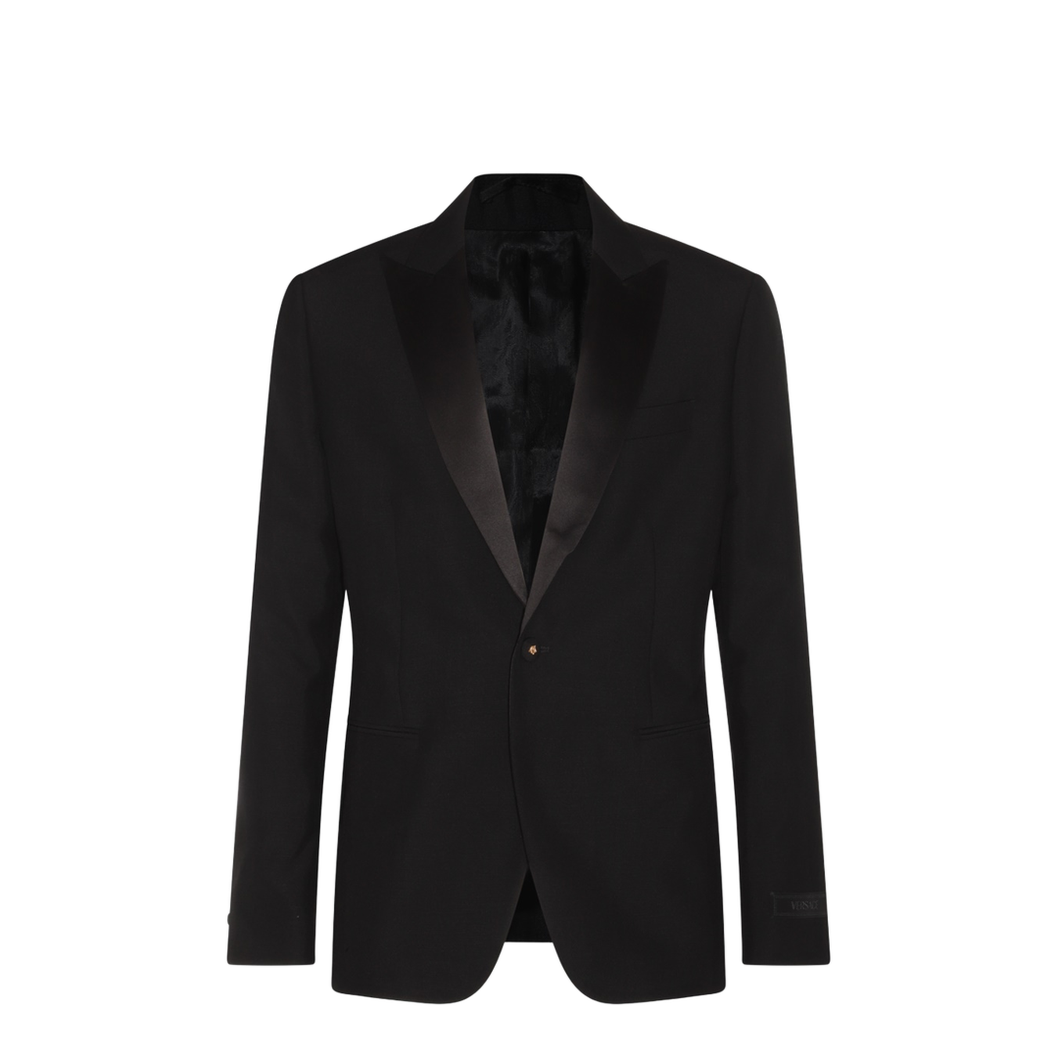 Single-Breasted Tailored Blazer Jacket Black