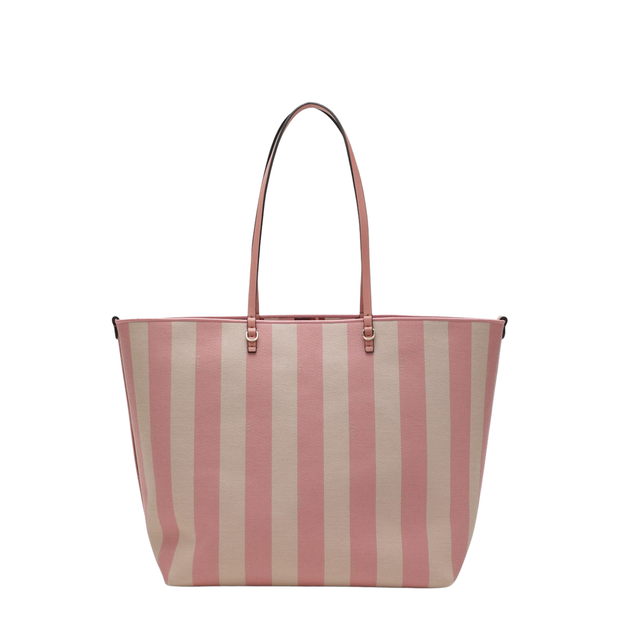 Roll Large Canvas Tote Bags - Pastel pink