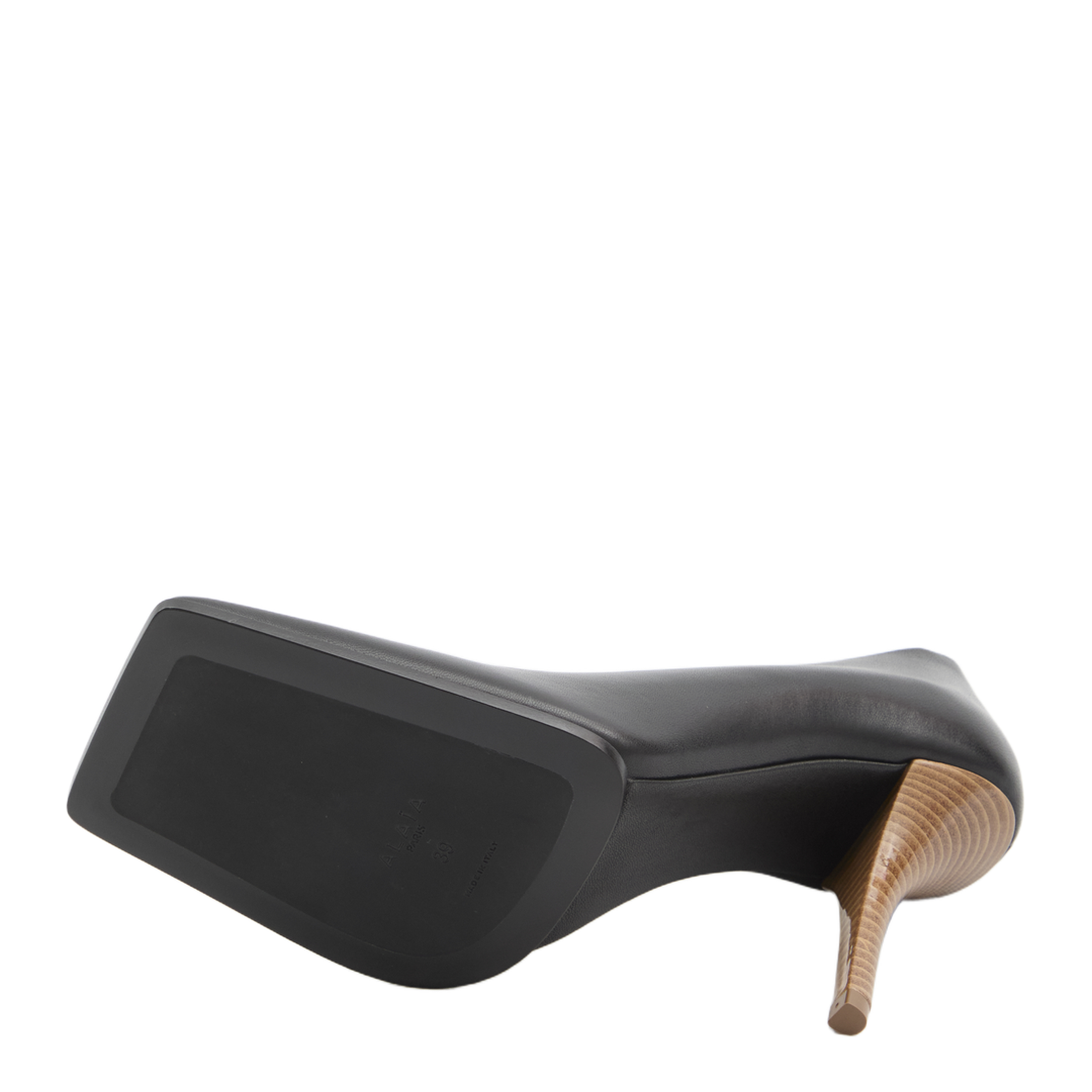 Soft Square Pumps in Leather