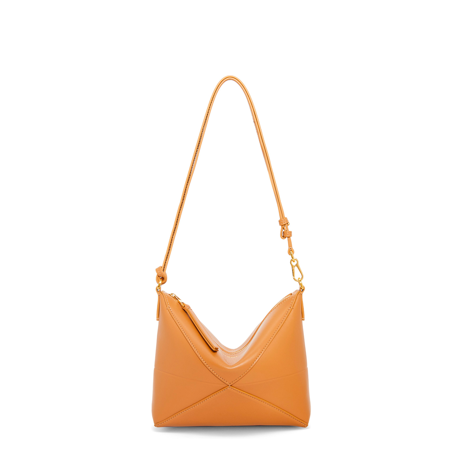 Puzzle Fold Pouch in Shiny Nappa Calfskin