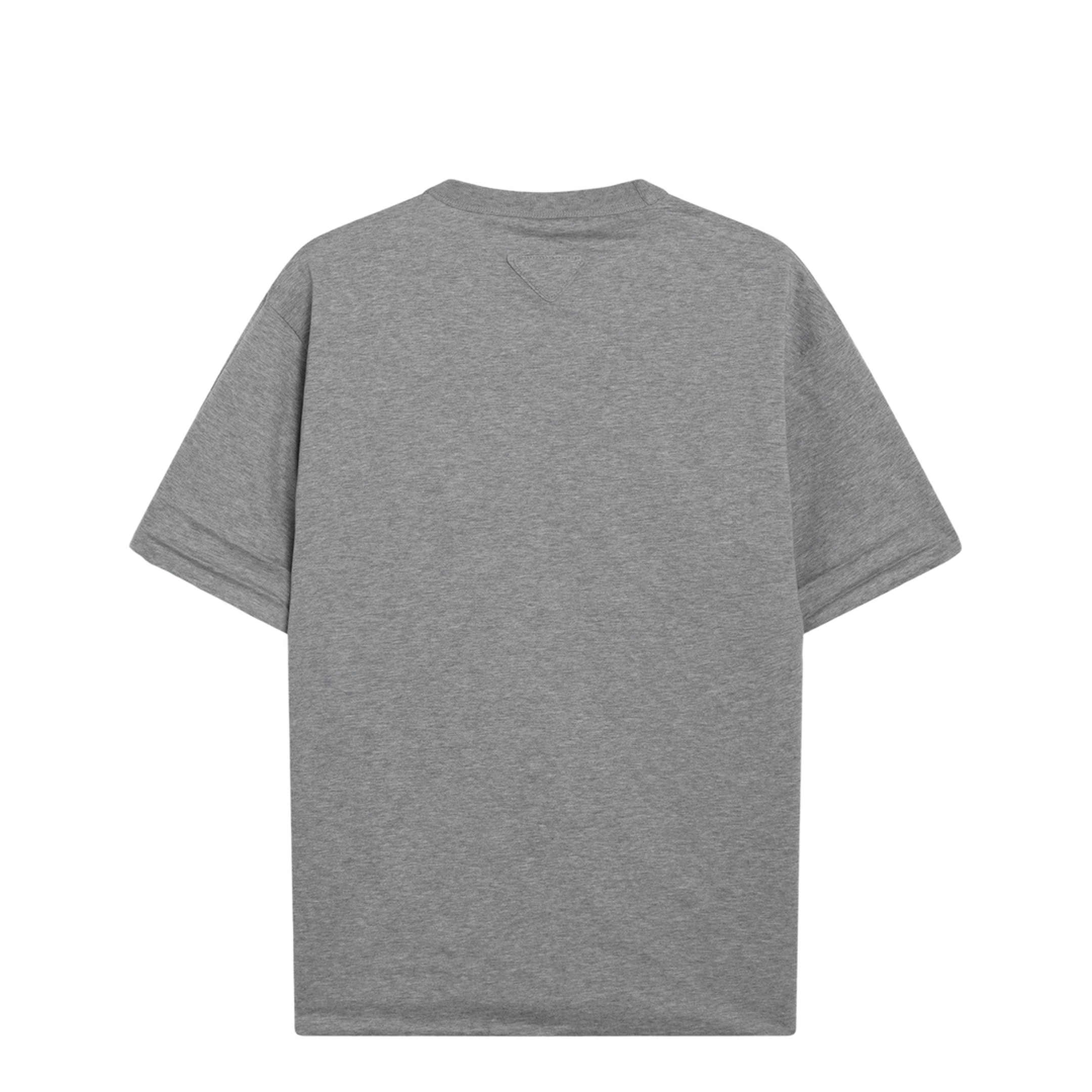 Reversible White/Grey Cotton T-Shirt