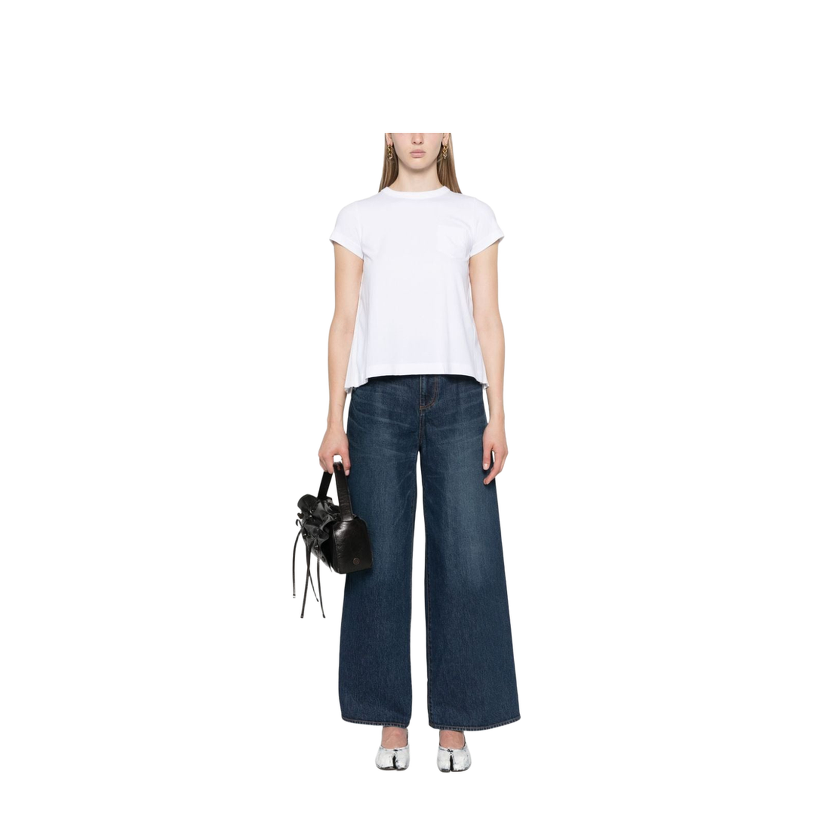 Wide Leg Denim Jeans