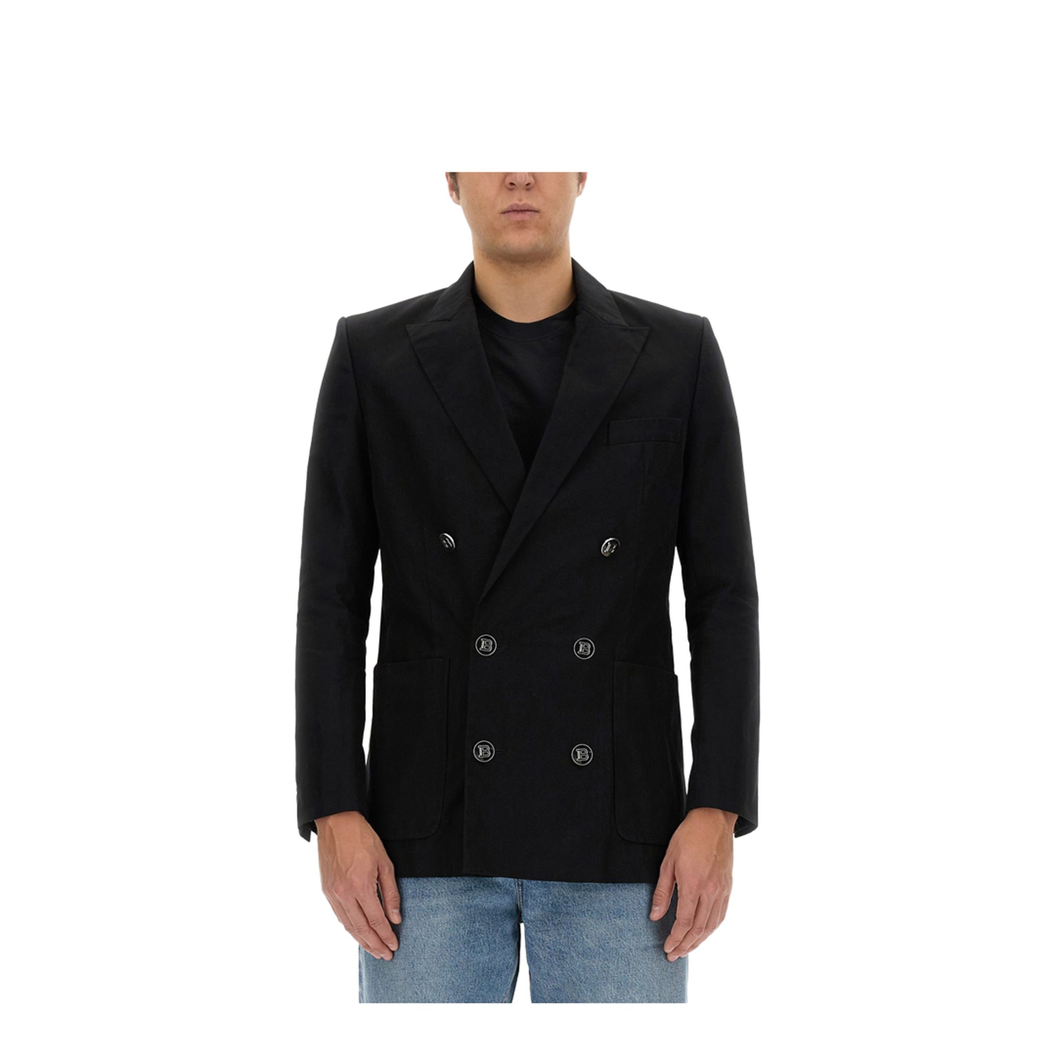 Double-Breasted Jacket Black
