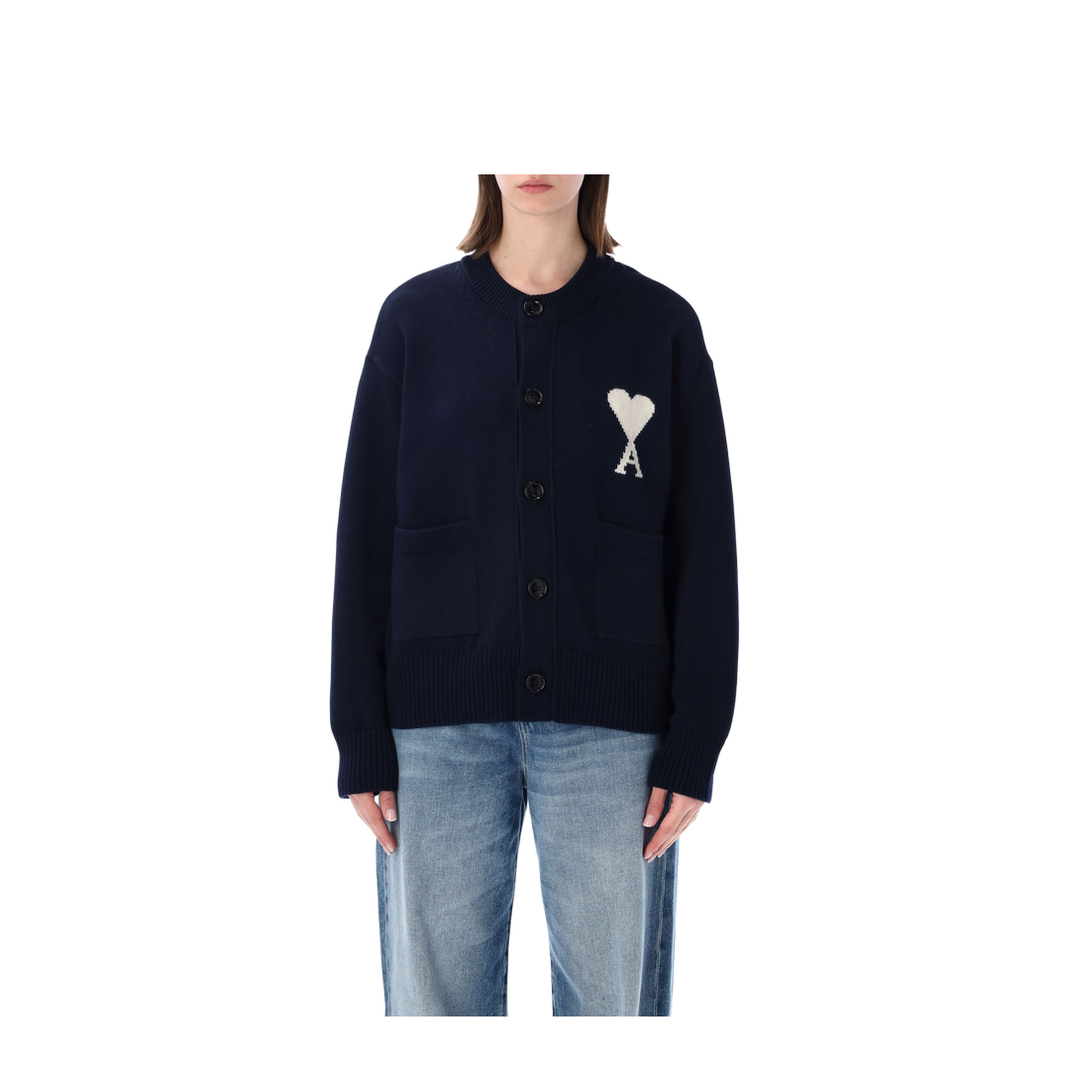 MAYFEYR - Ami Paris - Cardigan With Logo - UKC381KN0156A116