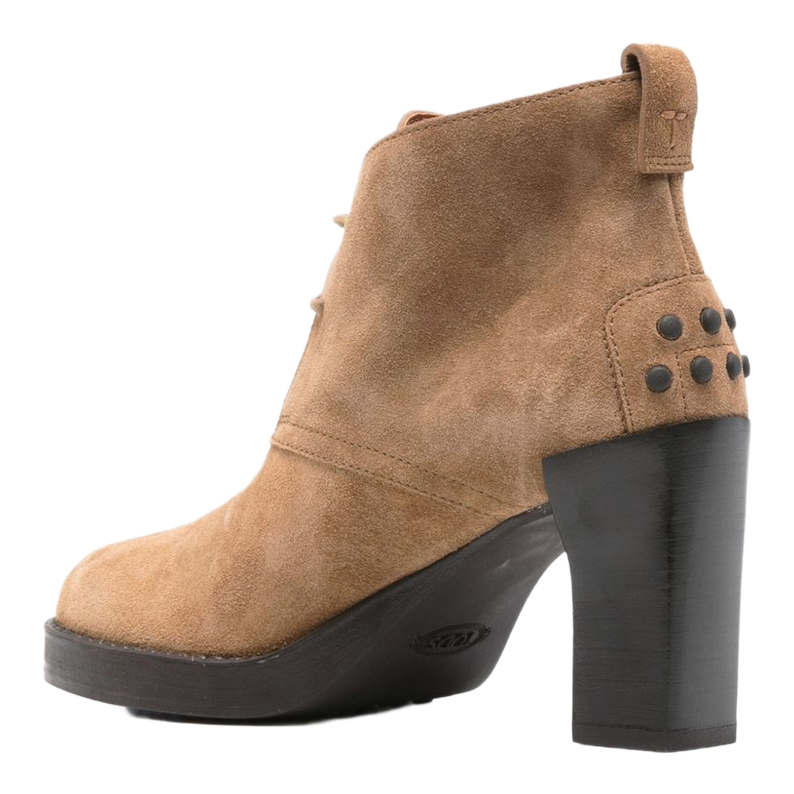 Brown Suede Upper Lace-Up Shoes