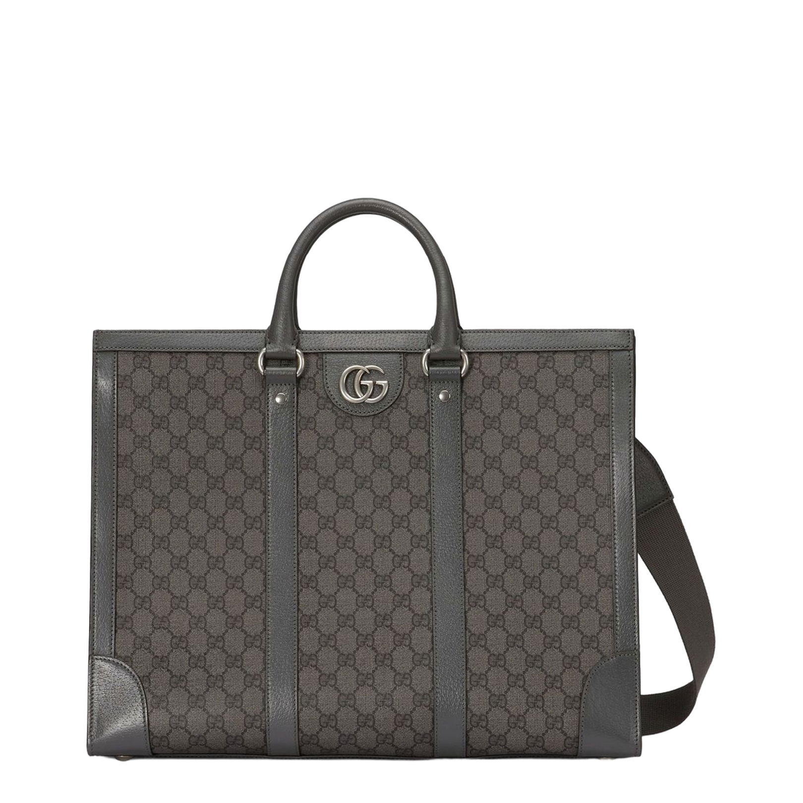 Ophidia Large Canvas Shopper Bags - Gray