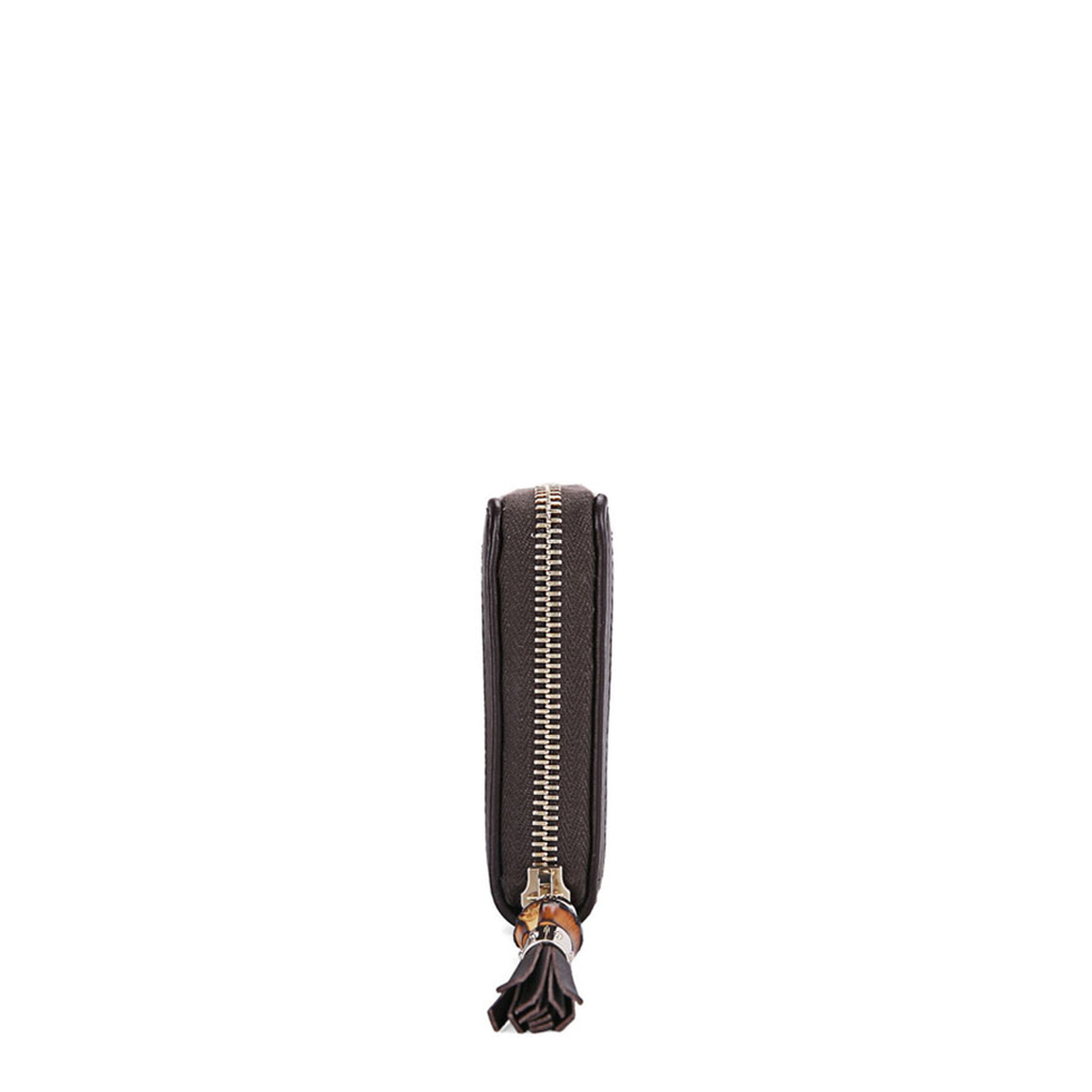 Ophidia Canvas Zip Around Wallet - Brown