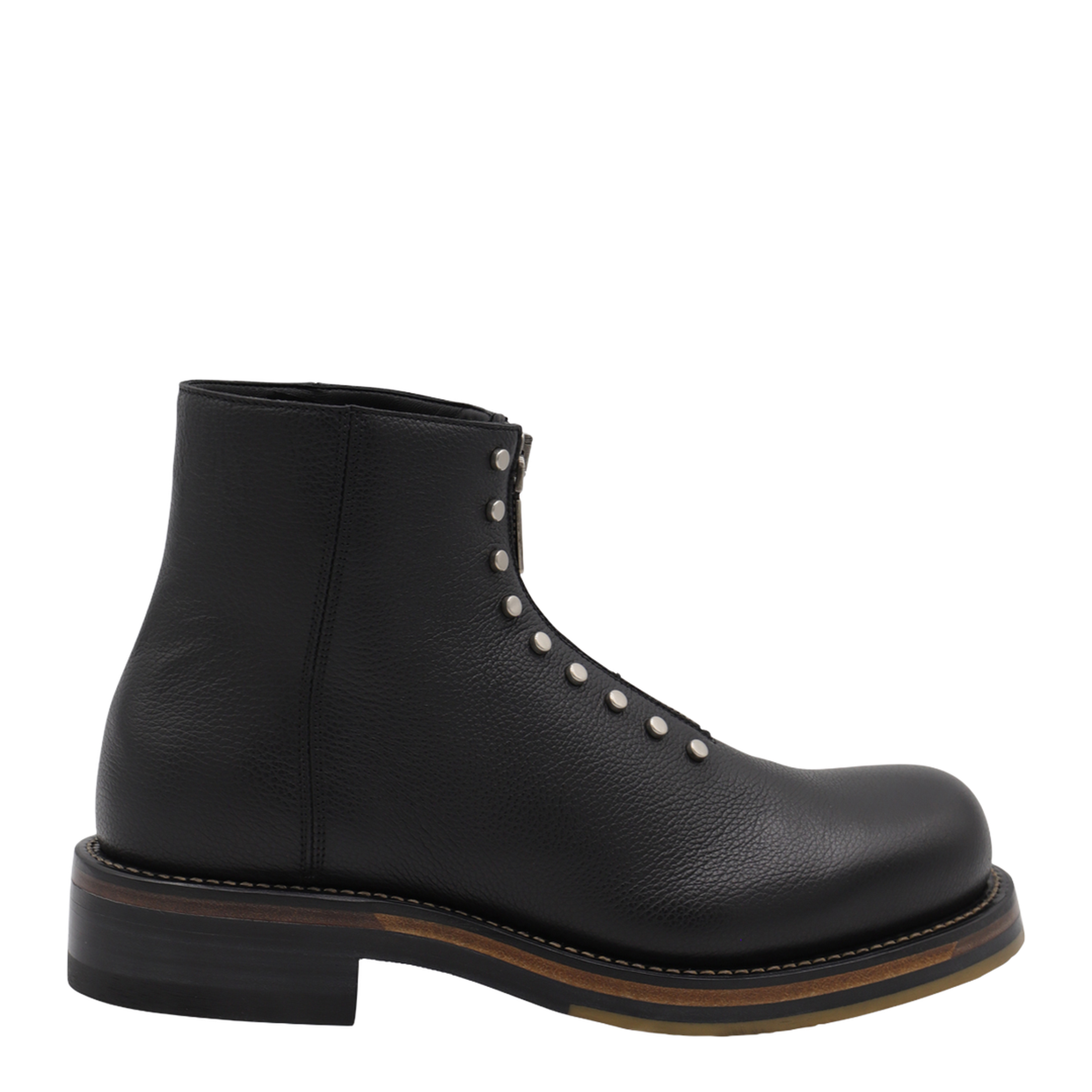 MAYFEYR - Alexander Mcqueen - Leather Ankle Boots With Studs - 831111WIAGG1064