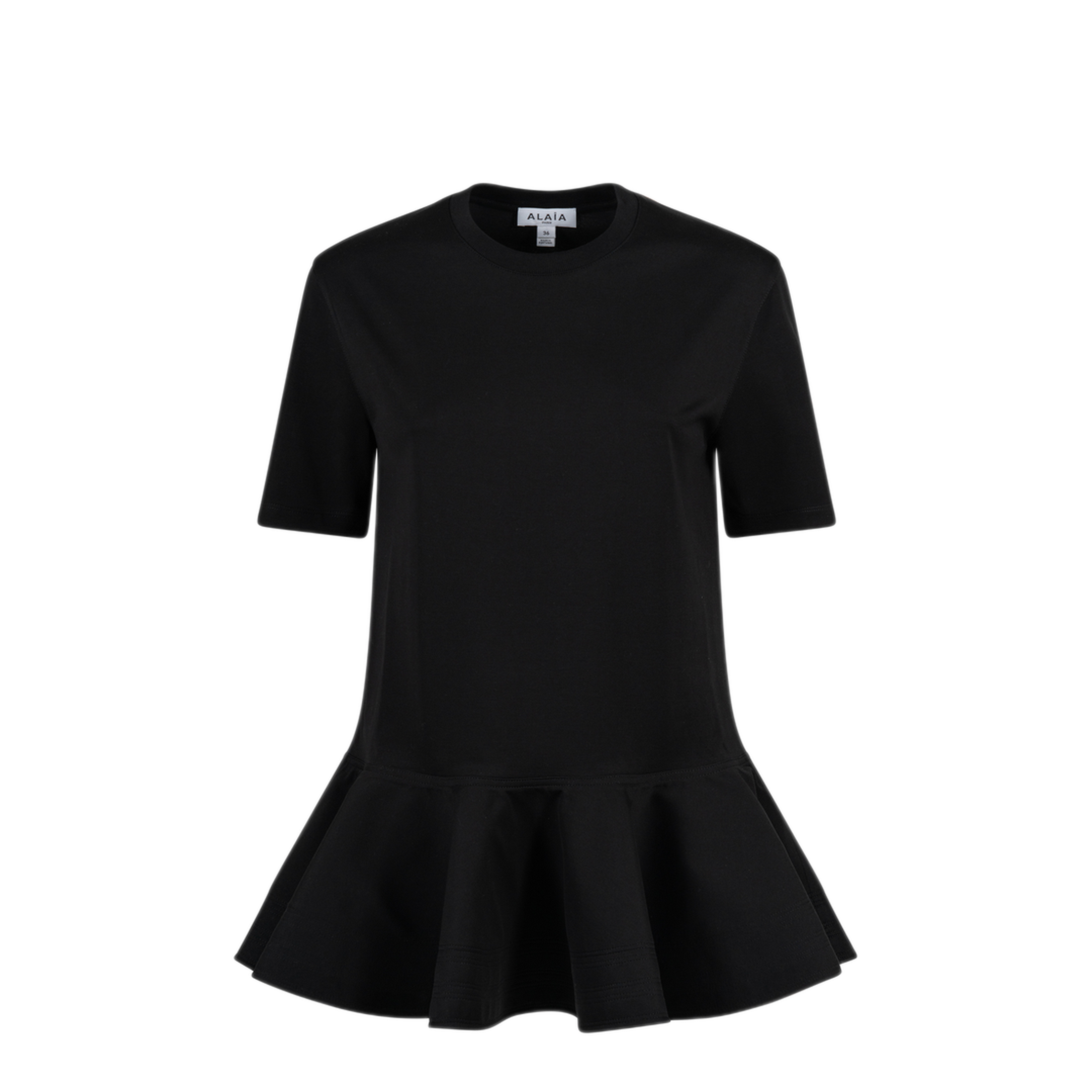 MAYFEYR - Alaia - Cotton Jersey Crinoline T-Shirt - AA9I0003J103D999