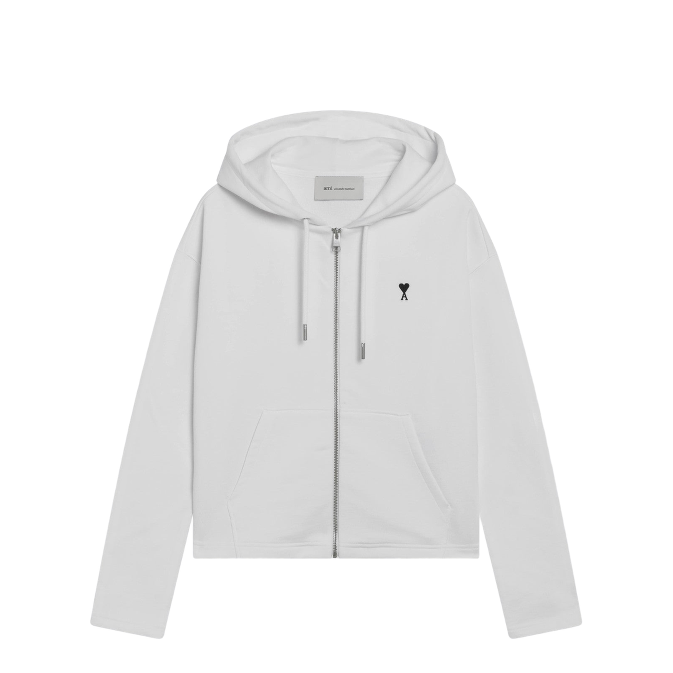 MAYFEYR - Ami Paris - White De Coeur Zip-Up Hoodie - FSW783730100