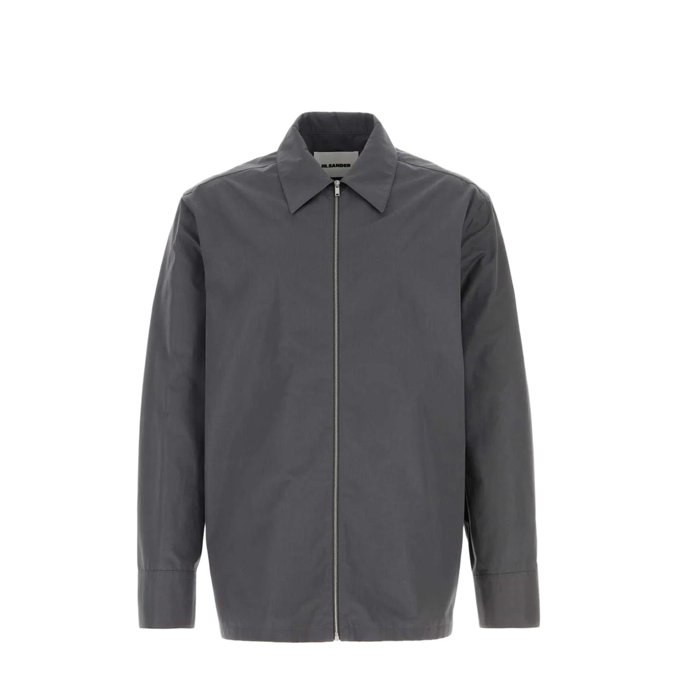 Dark Grey Poplin Shirt