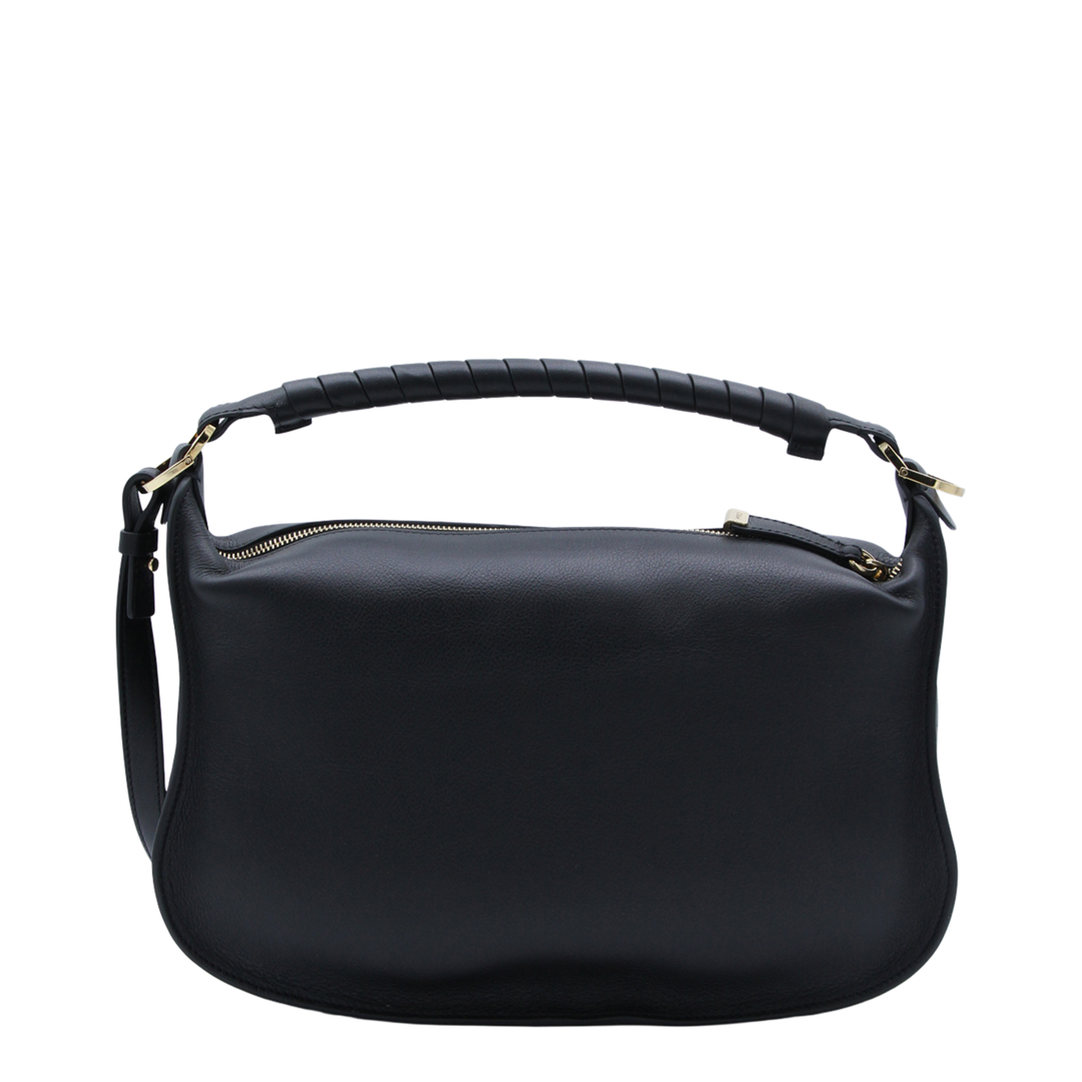 Marcie Small Calfskin Shoulder Bag - Black