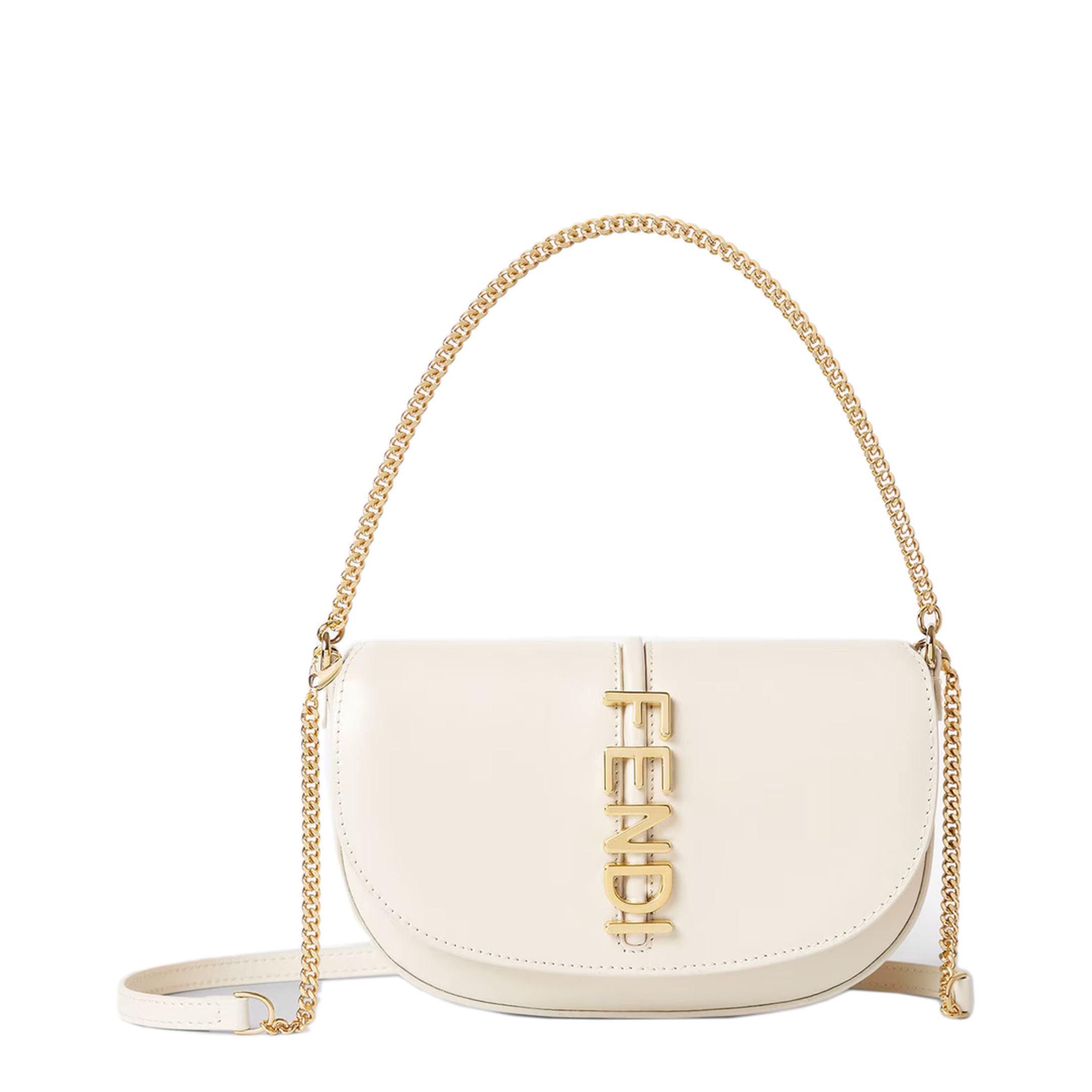 Wallet on Chain Leather White