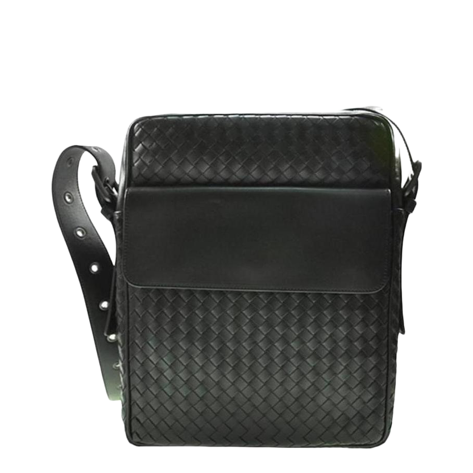 Intrecciato Leather Crossbody Bags - Green