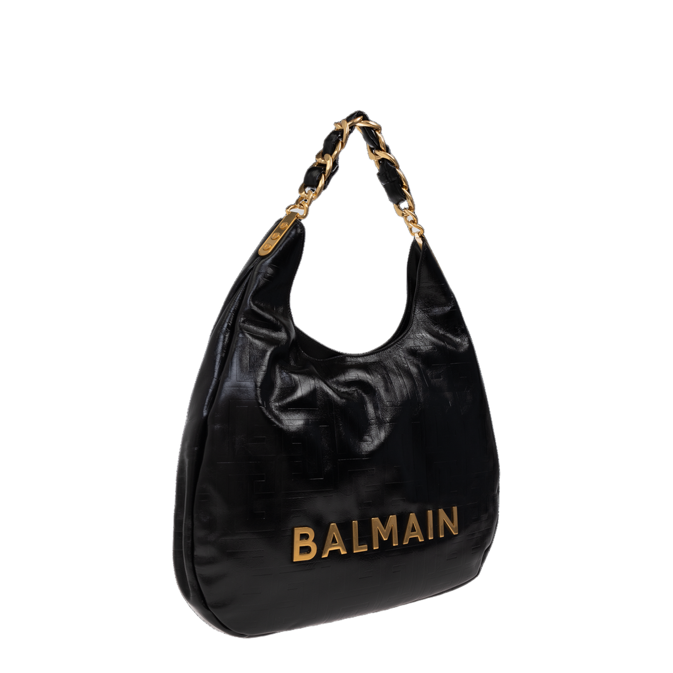 1945 Soft Hobo Crinkled Leather Tote Bag with Monogram