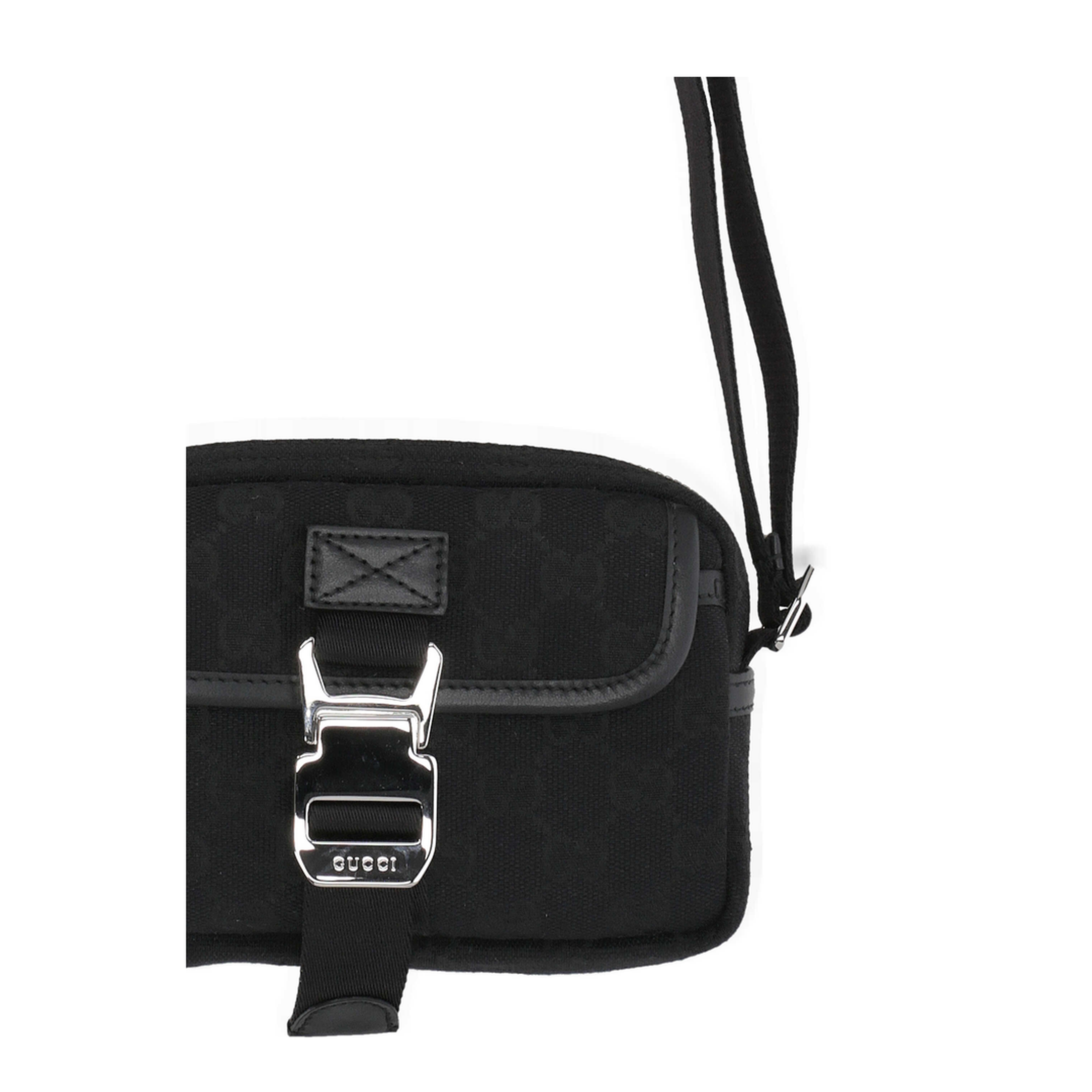 MAYFEYR - Gucci - Black Canvas Mini Crossbody Bag - 855344FAFIA1000