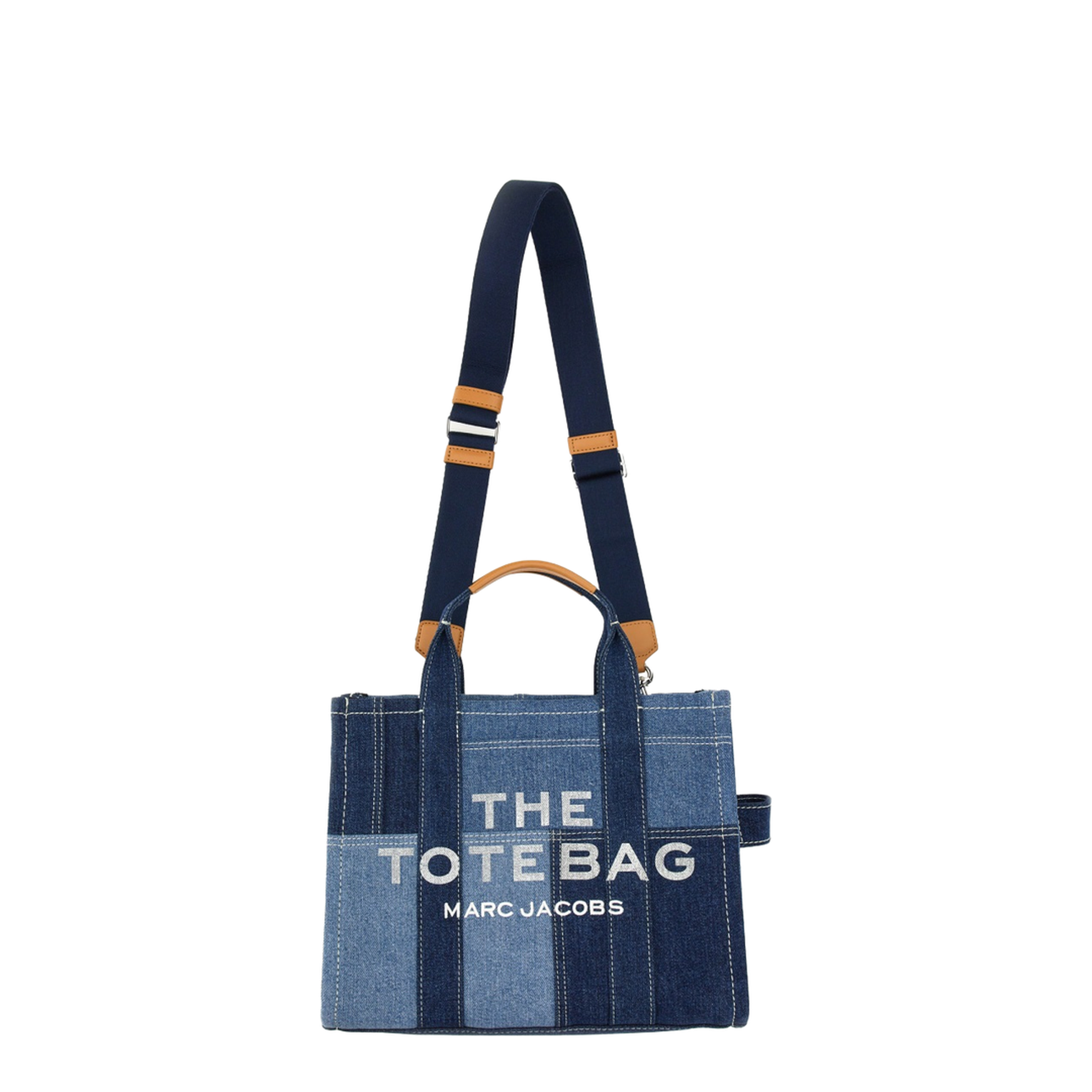 Small The Tote Bag in Blue Denim