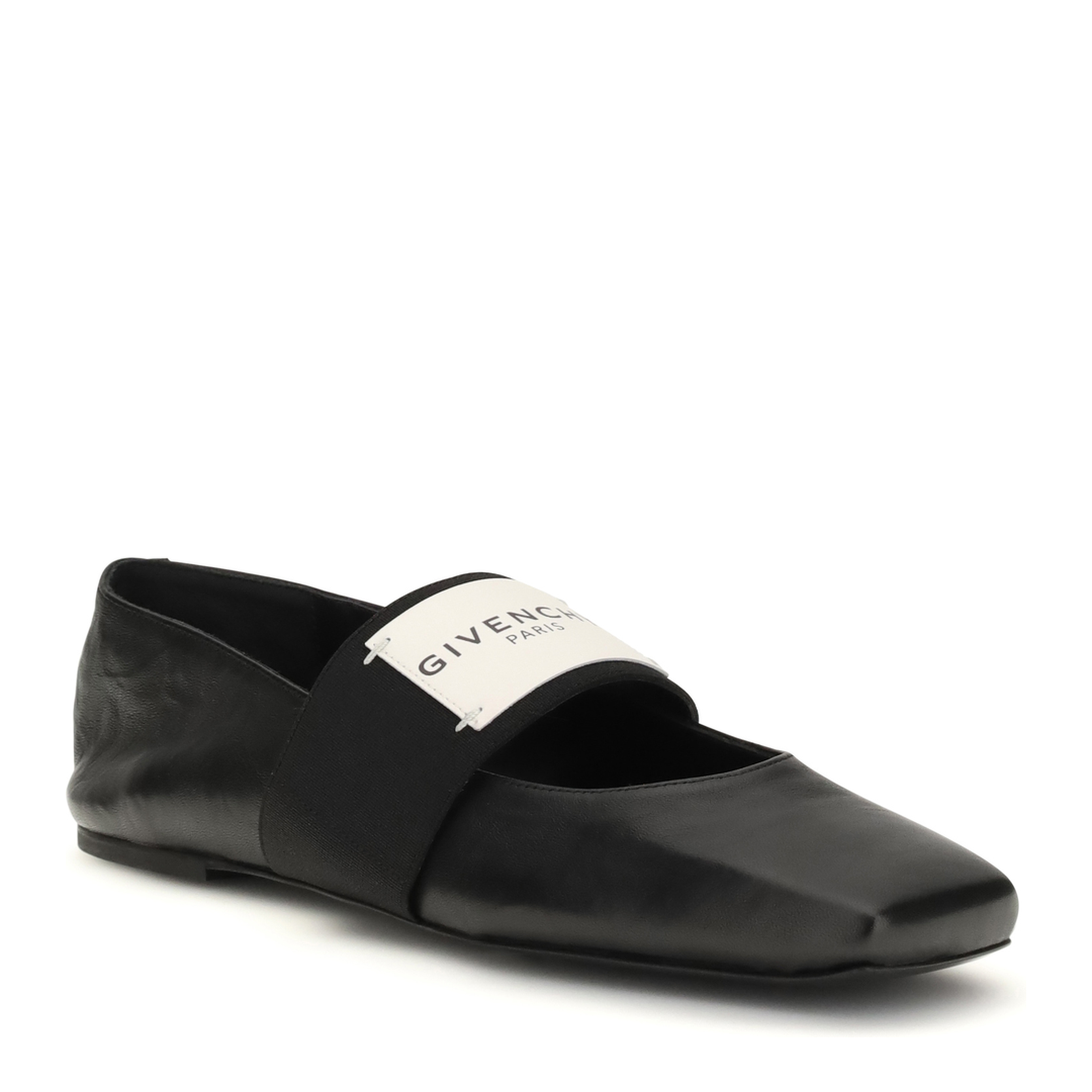 MAYFEYR - Givenchy - Leather Sliced Square Ballerinas - BE5010E2FX